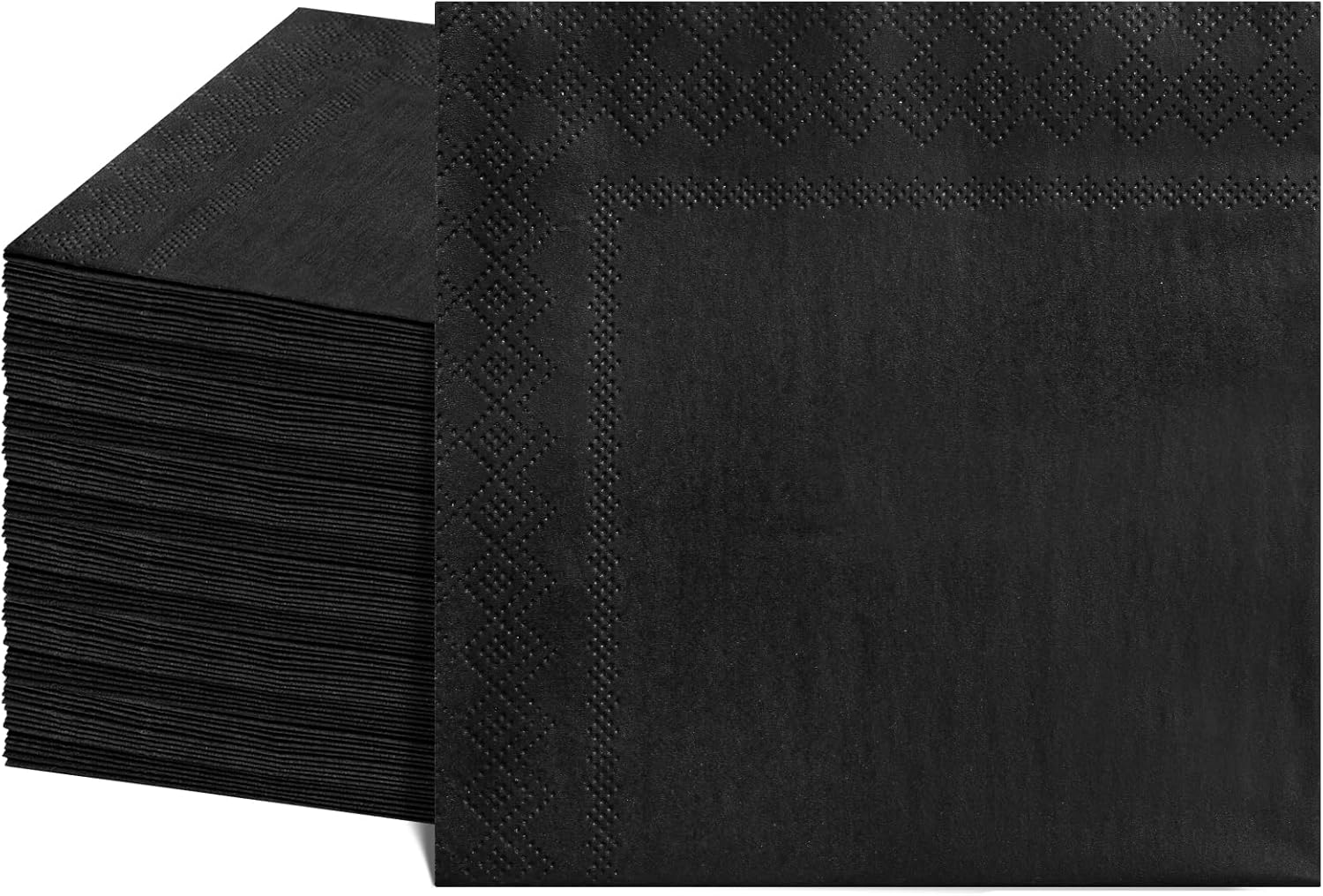120 Pcs Black Cocktail Napkins for Parties