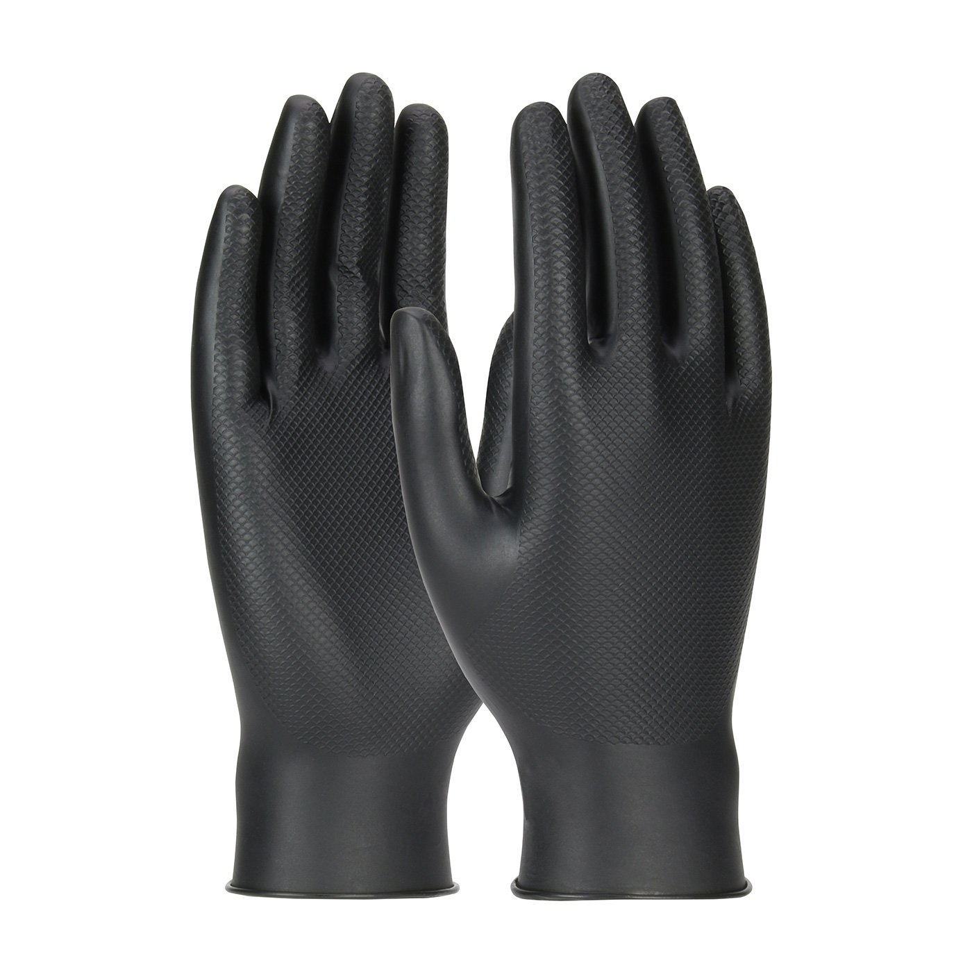 PIP Grippaz Skins 6 Mil Nitrile Gloves 50-Pack Black Large