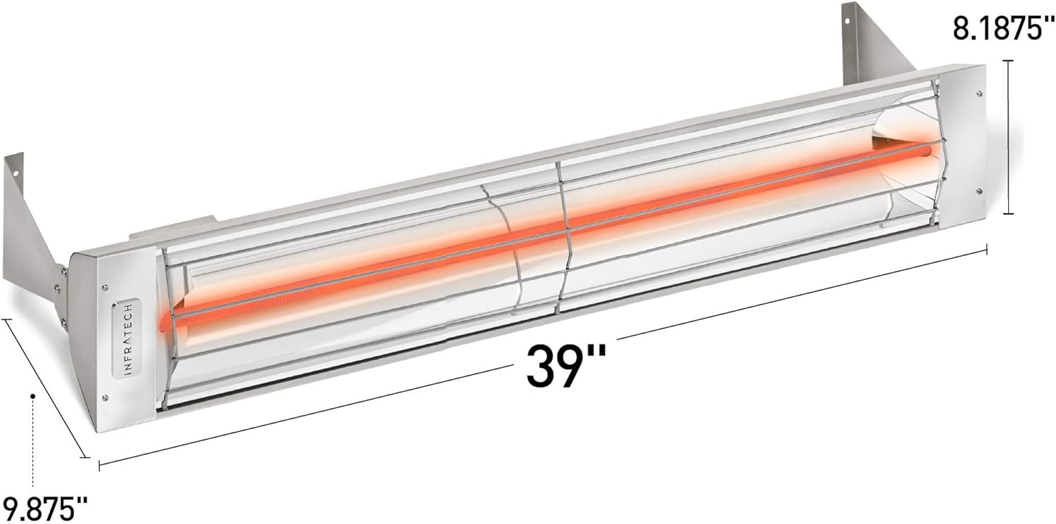 Infratech W-2024 Stainless Steel 39 Inch Single Element Heater