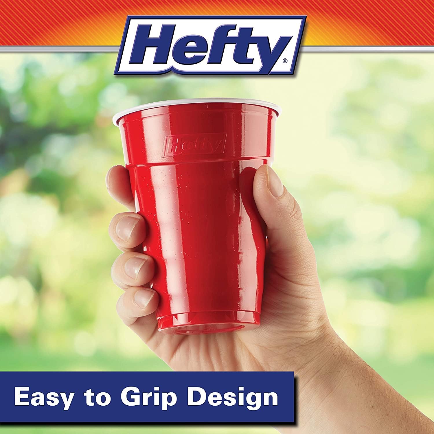 Hefty Party On Disposable Plastic Cups Red 18 Ounce 150 Total