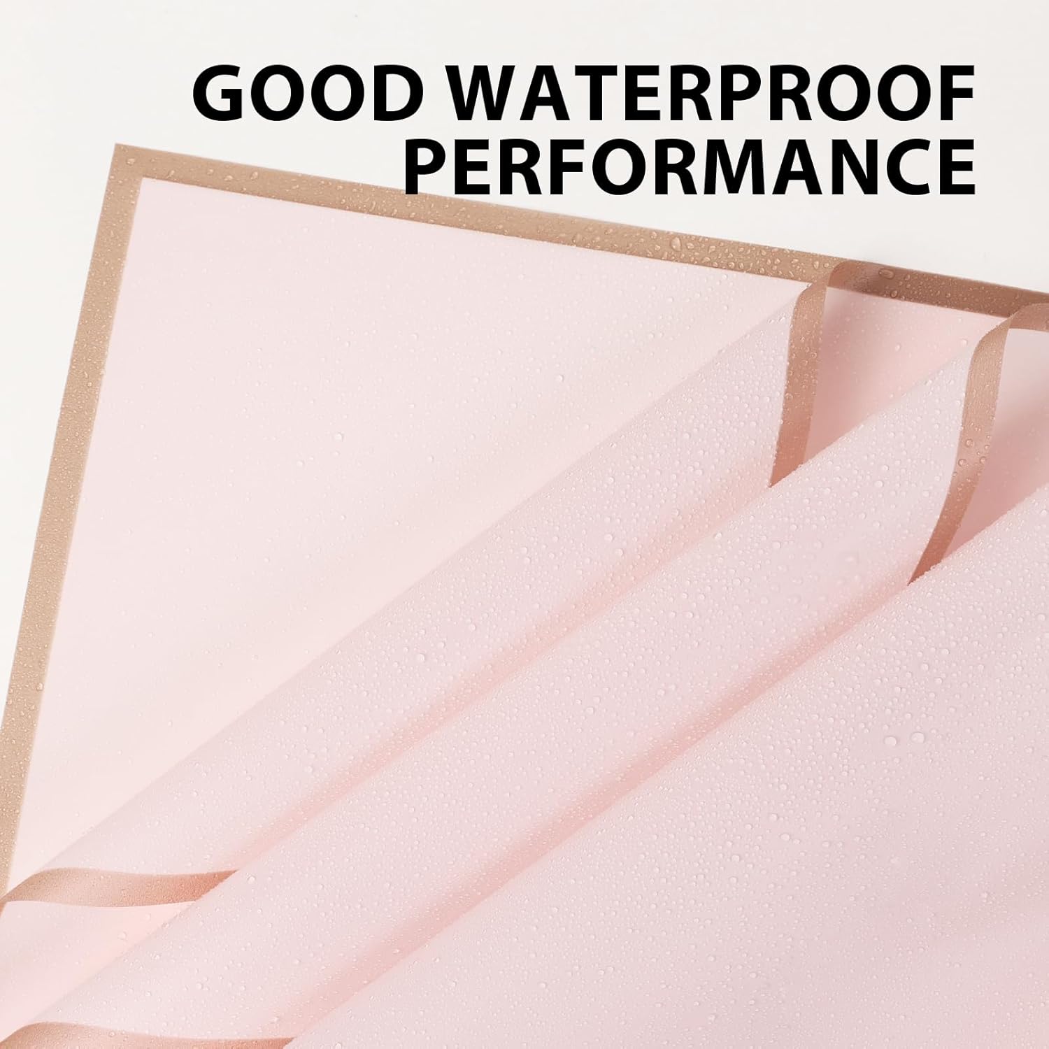 20 Sheet Waterproof Flower Wrap Paper in Pink