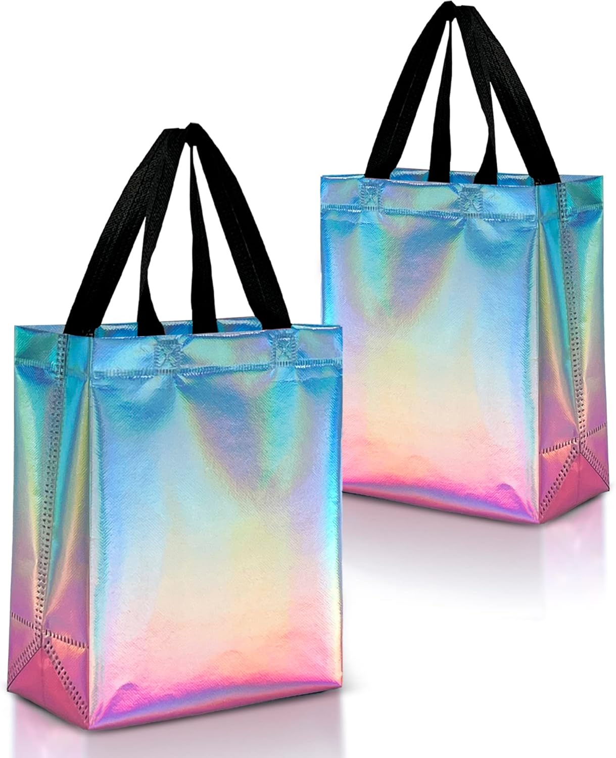 Nush Nush Gradient Bags Medium Set of 12 Aqua to Pink Reusable