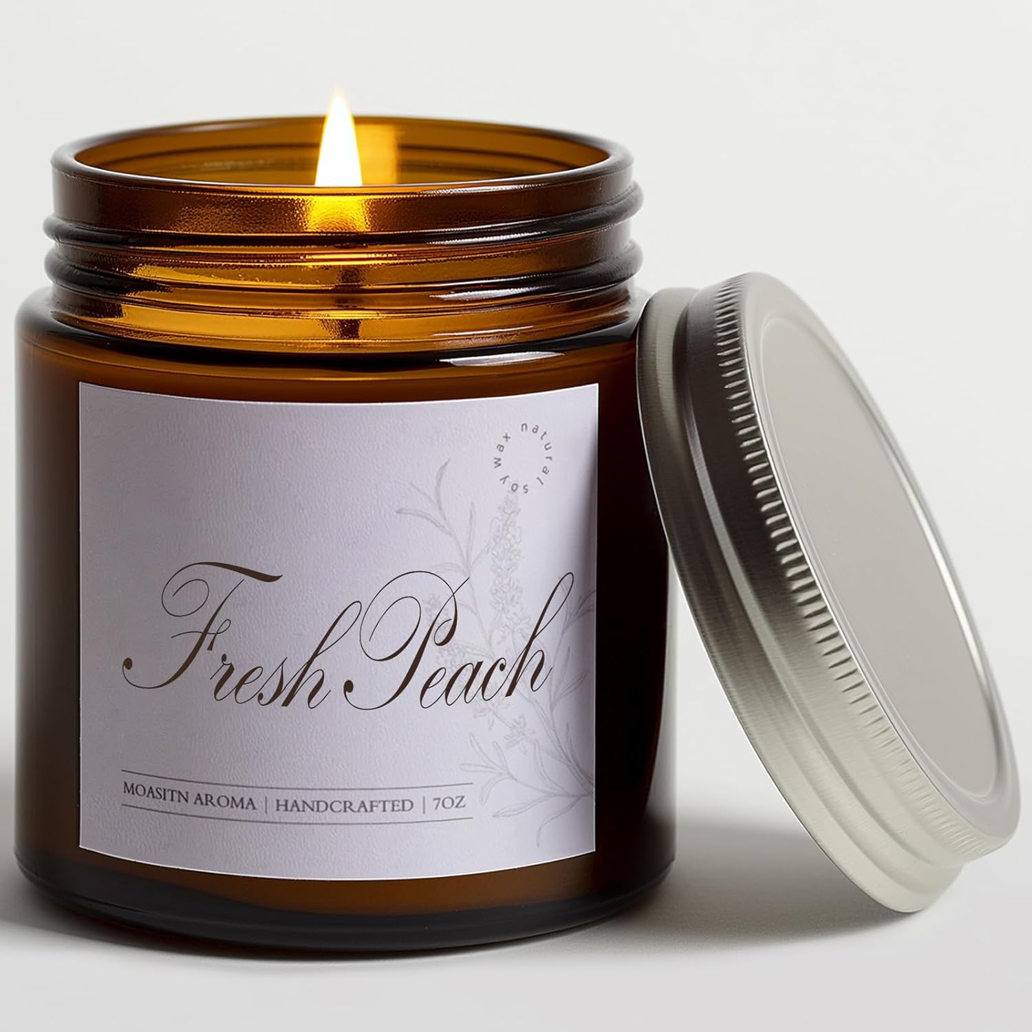 MOASITN Fresh Peach Aromatherapy Candle 7oz