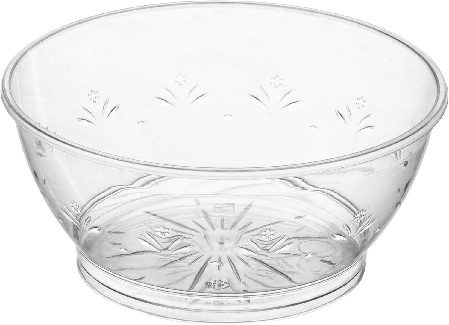 JoyServe Clear Mini Plastic Bowls 50 Pack 6 Oz