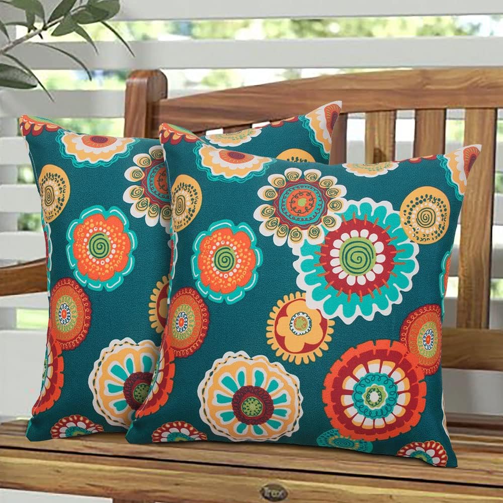 Magpie Fabrics Pack of 2 Waterproof Throw Pillow with Insert 18x18 Inch