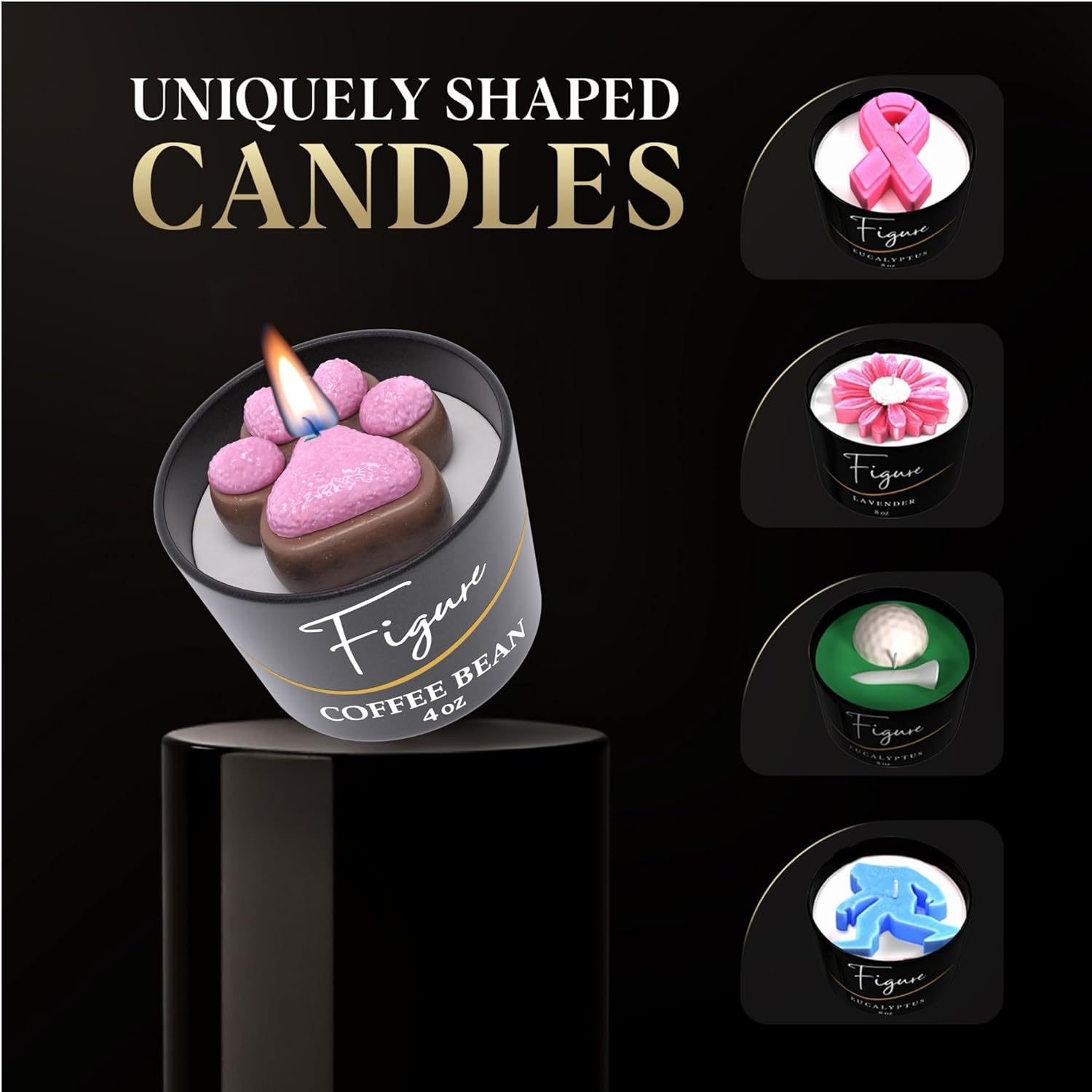 All Natural Coffee Scented Candle for Dogs Cats