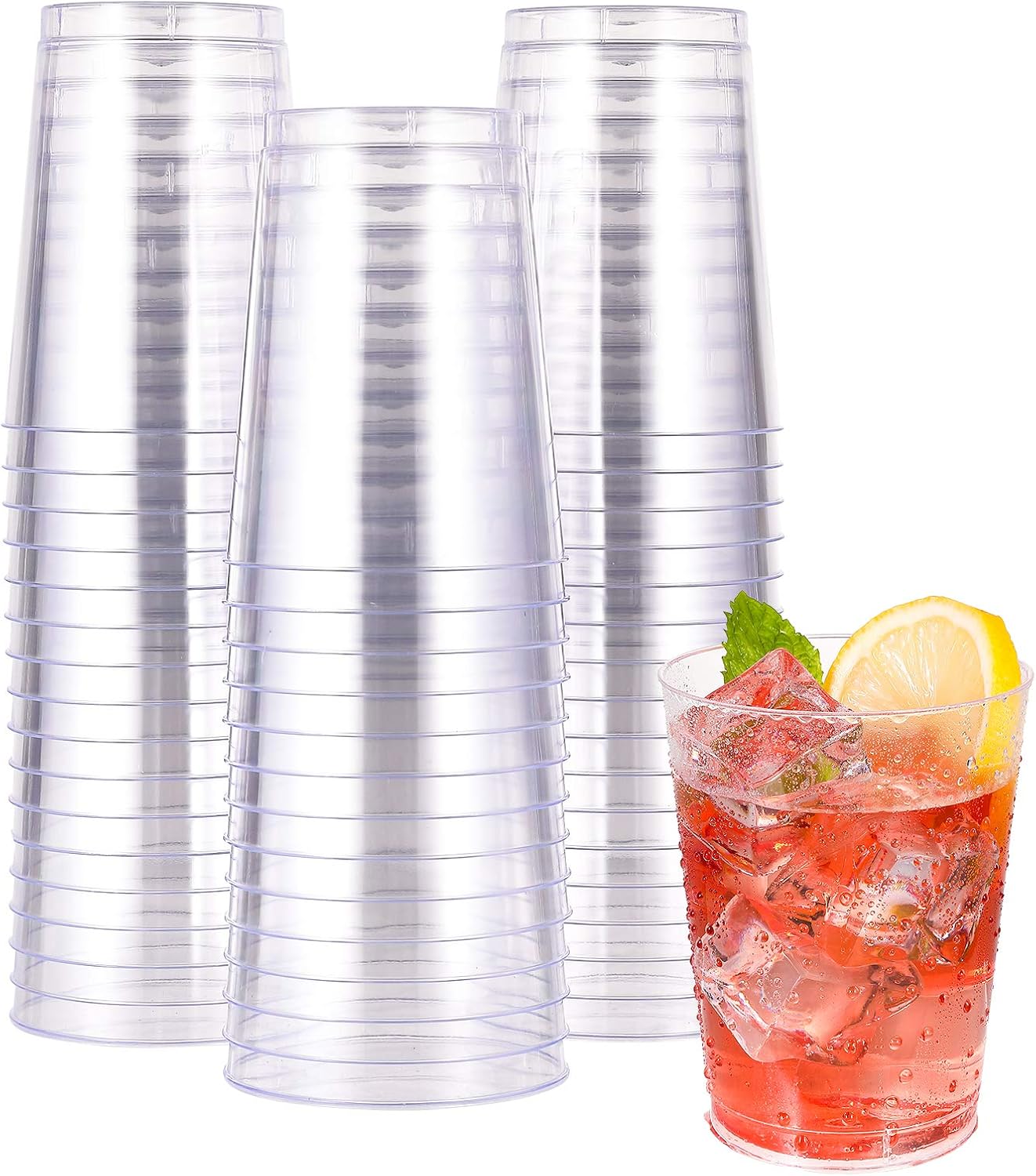 JOLLY CHEF 10 Oz Clear Disposable Cups 50 Pack