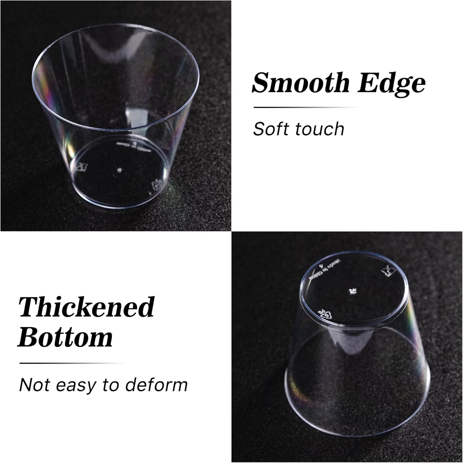 N9R 100PCS Clear Plastic Cups 9oz for Parties