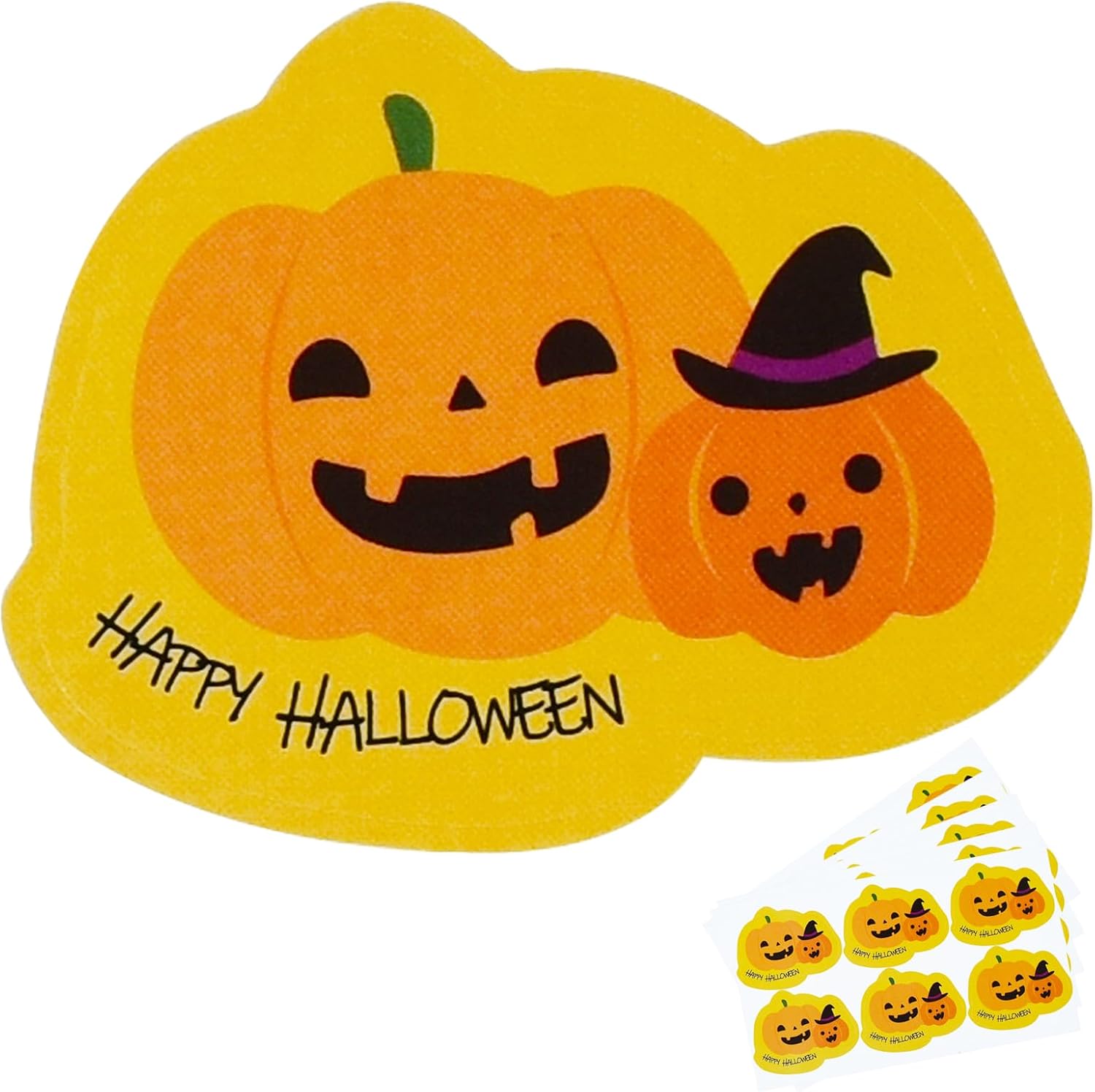 BEISHIDA Halloween Pumpkin Stickers 60pcs Bulk Set