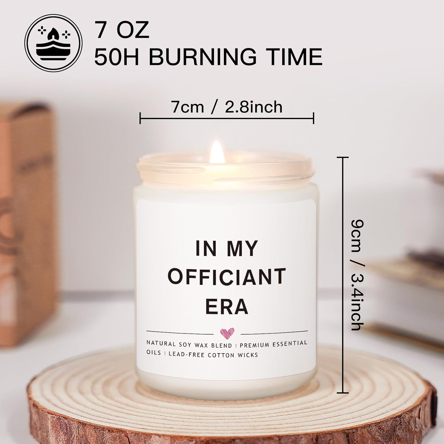 Wedding Officiant Gift 7 Oz Lavender Candle