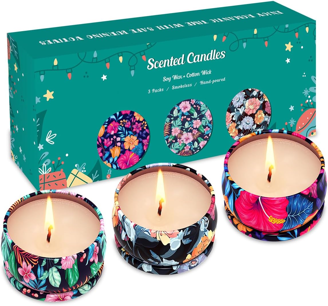 Scented Candles Gift Set 3 Pack Aromatherapy Candles