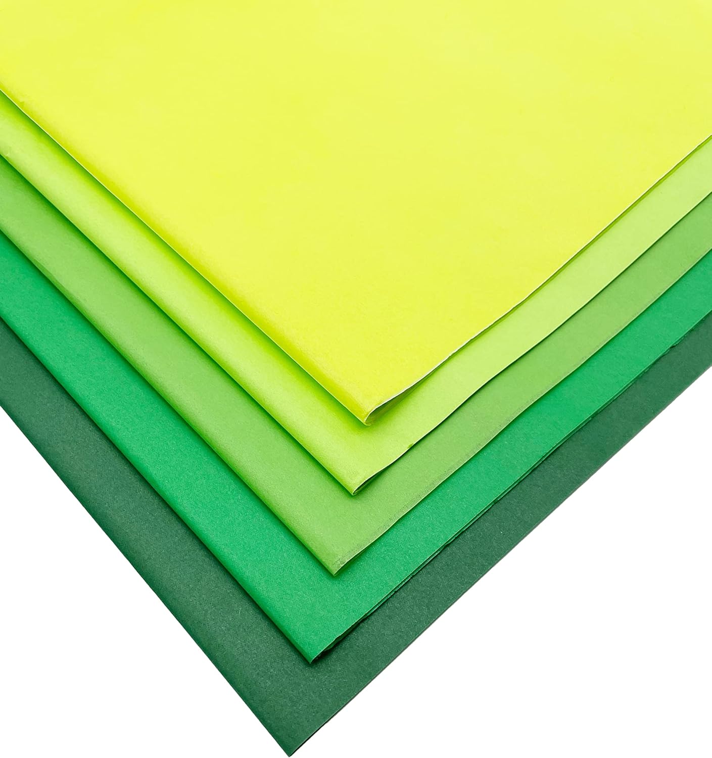 Green St Patricks Day Tissue Paper for Wrapping 100 Sheets 15x20