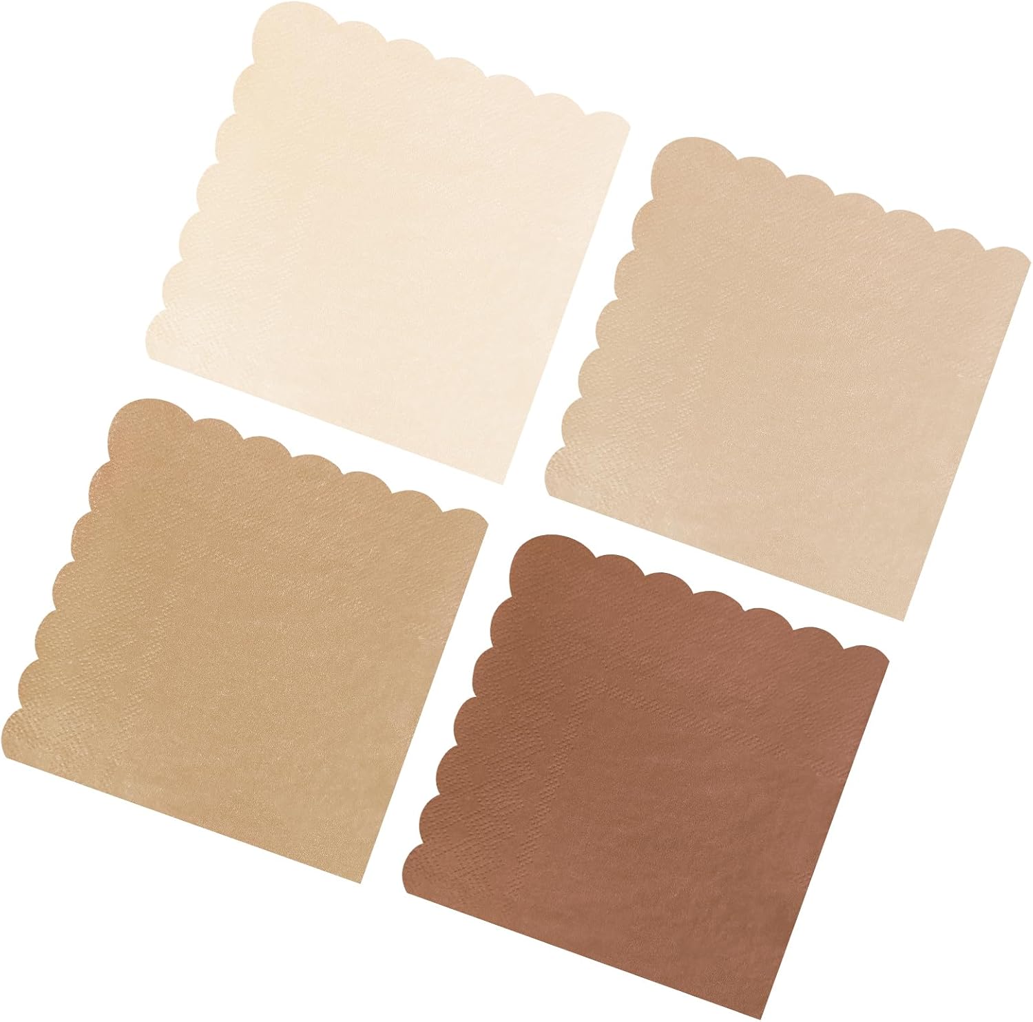 120PCS Gradient Brown Cocktail Napkins for Parties