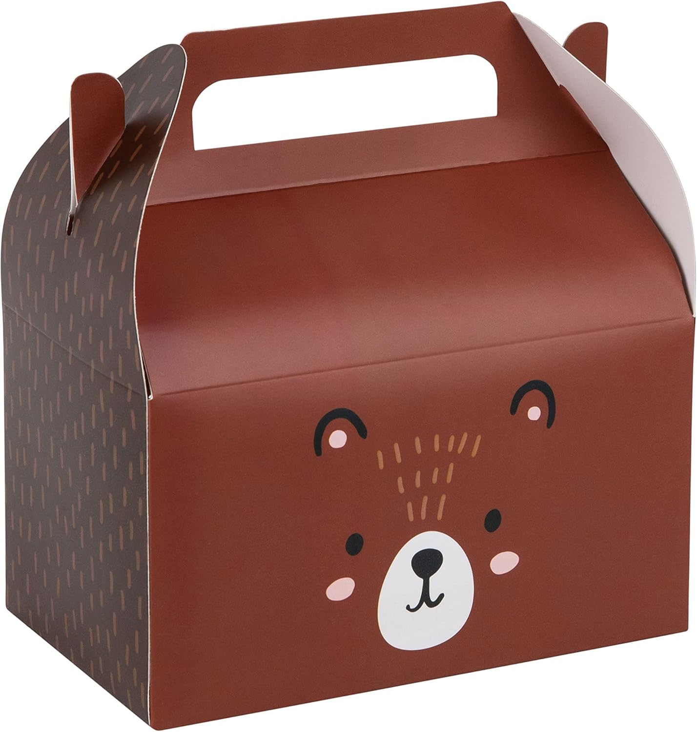 Teddy Bear Party Favor Box 10 Pack Brown Bear Themed