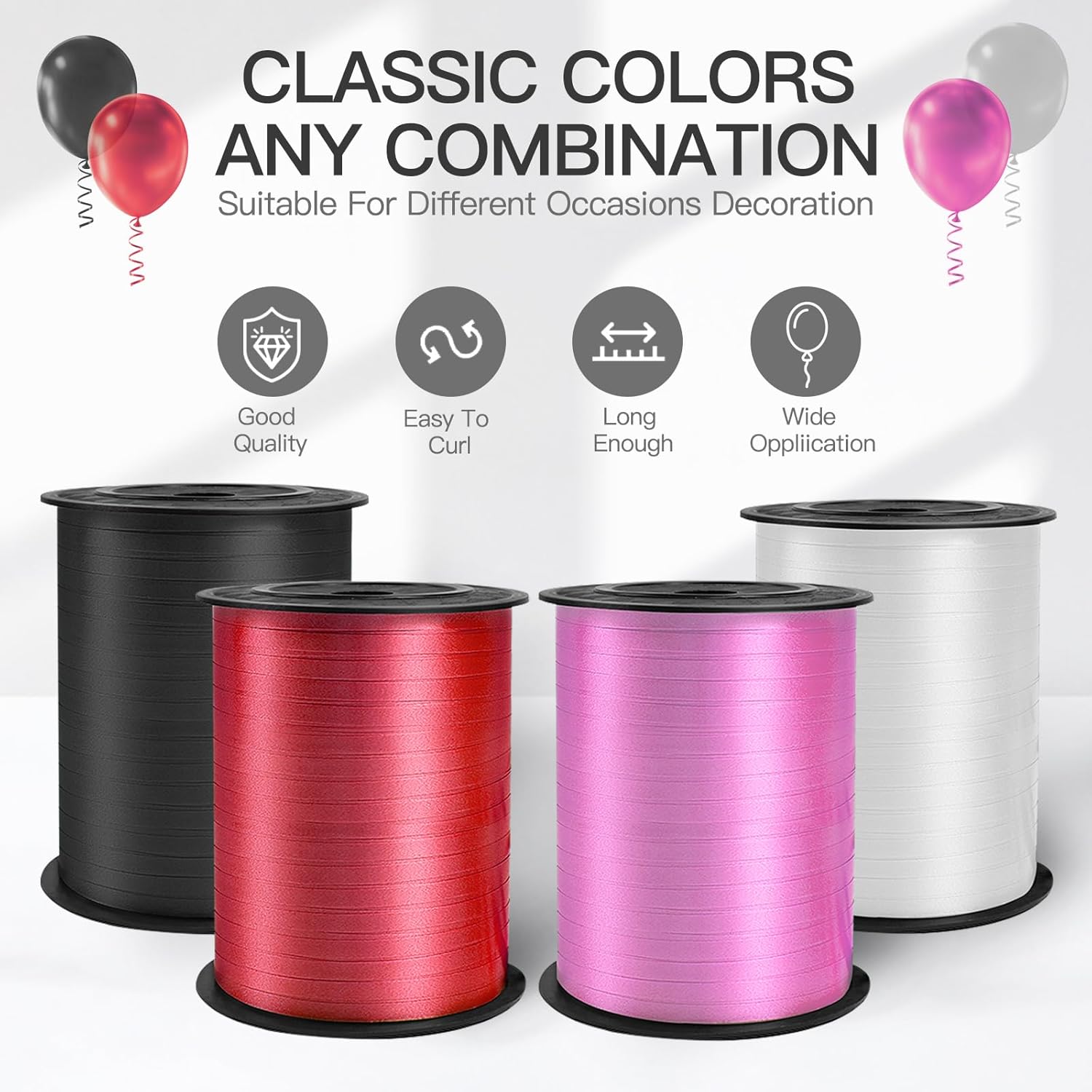 Black Curling Ribbon 15 Wide 500 Yards Gift Wrap String
