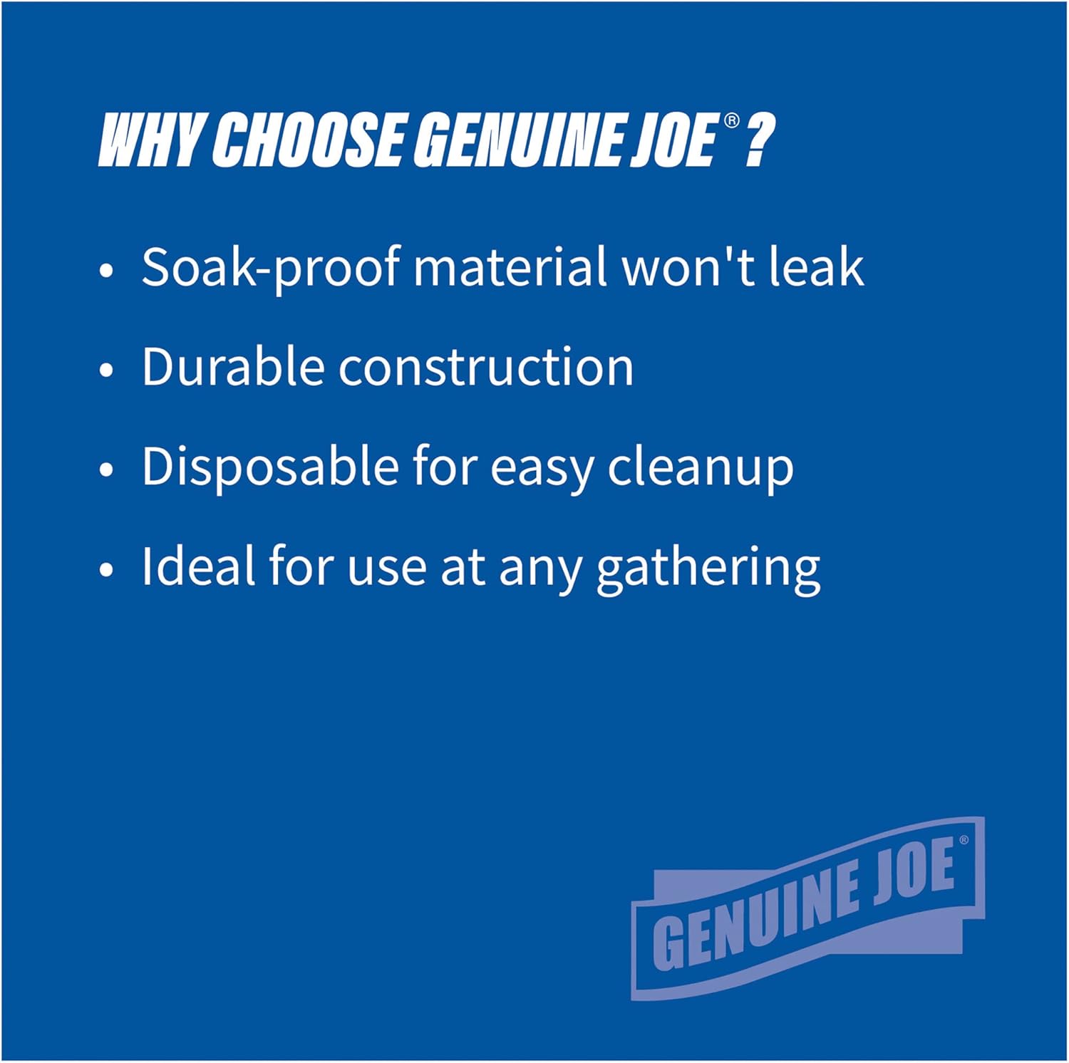 Genuine Joe Printed Paper Plates 7 Inches Pack of 125