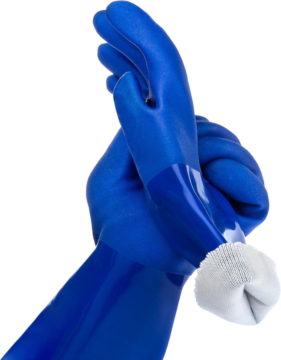 2 Paris Ultimate Rubber PVC Gloves with Cotton Lining