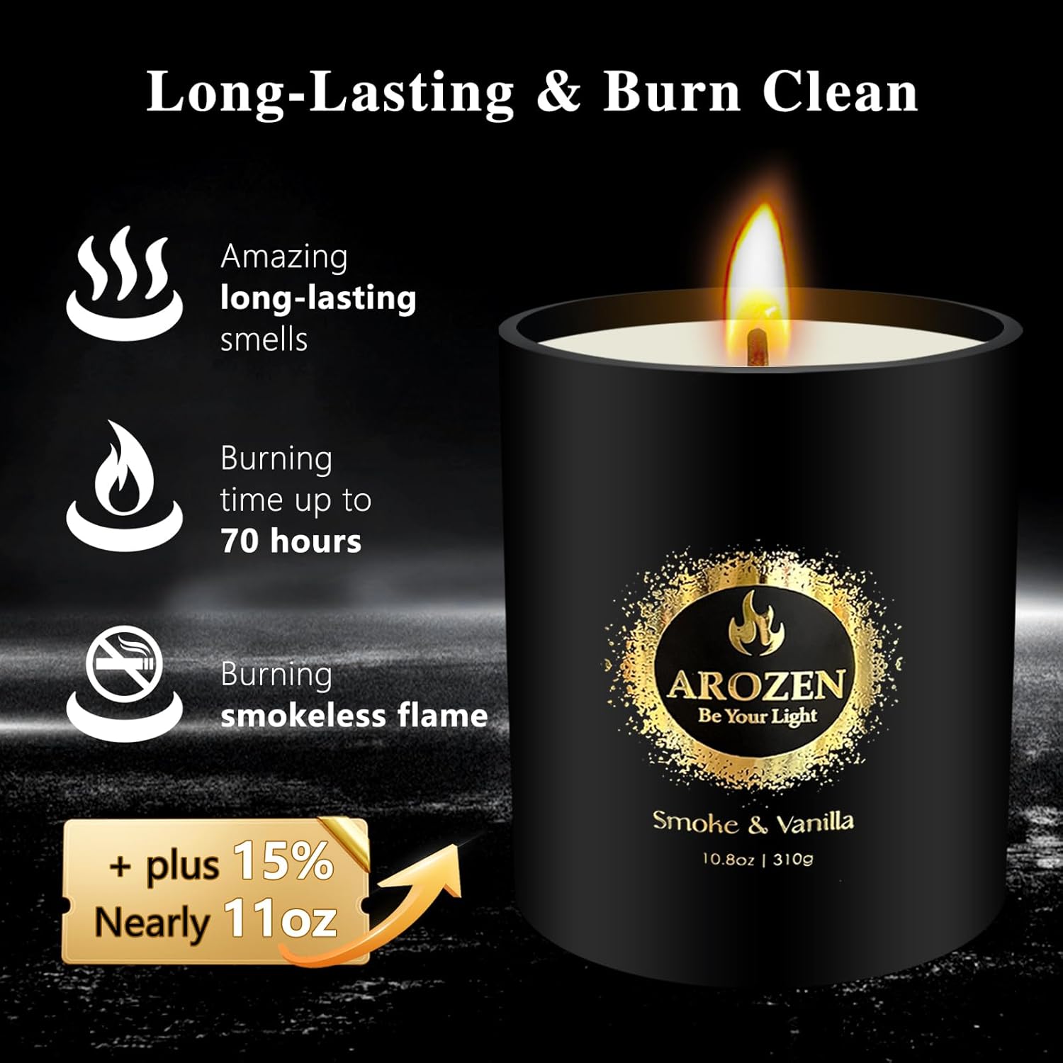Premium Smoke Vanilla Candle for Men