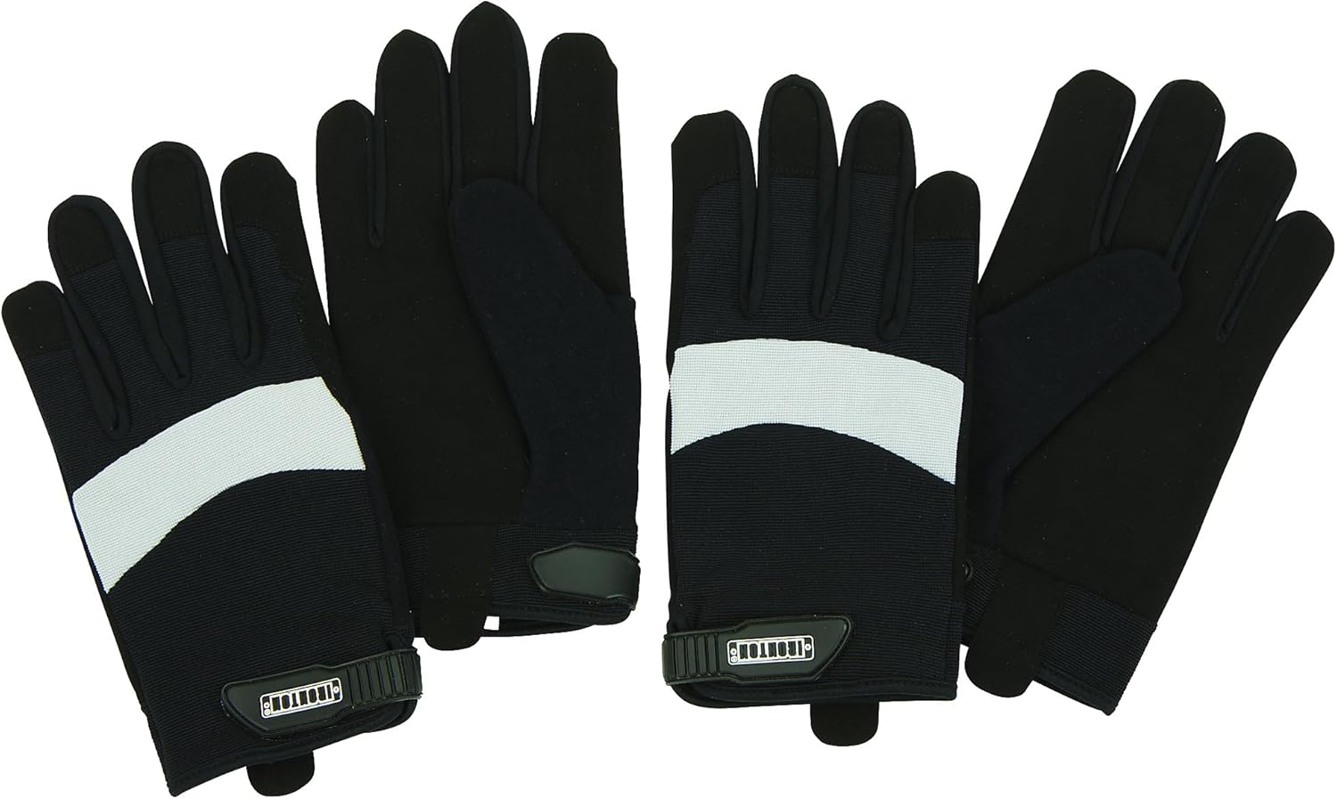 Ironton Mens High Dexterity Gloves 2 Pairs Black Gray XL