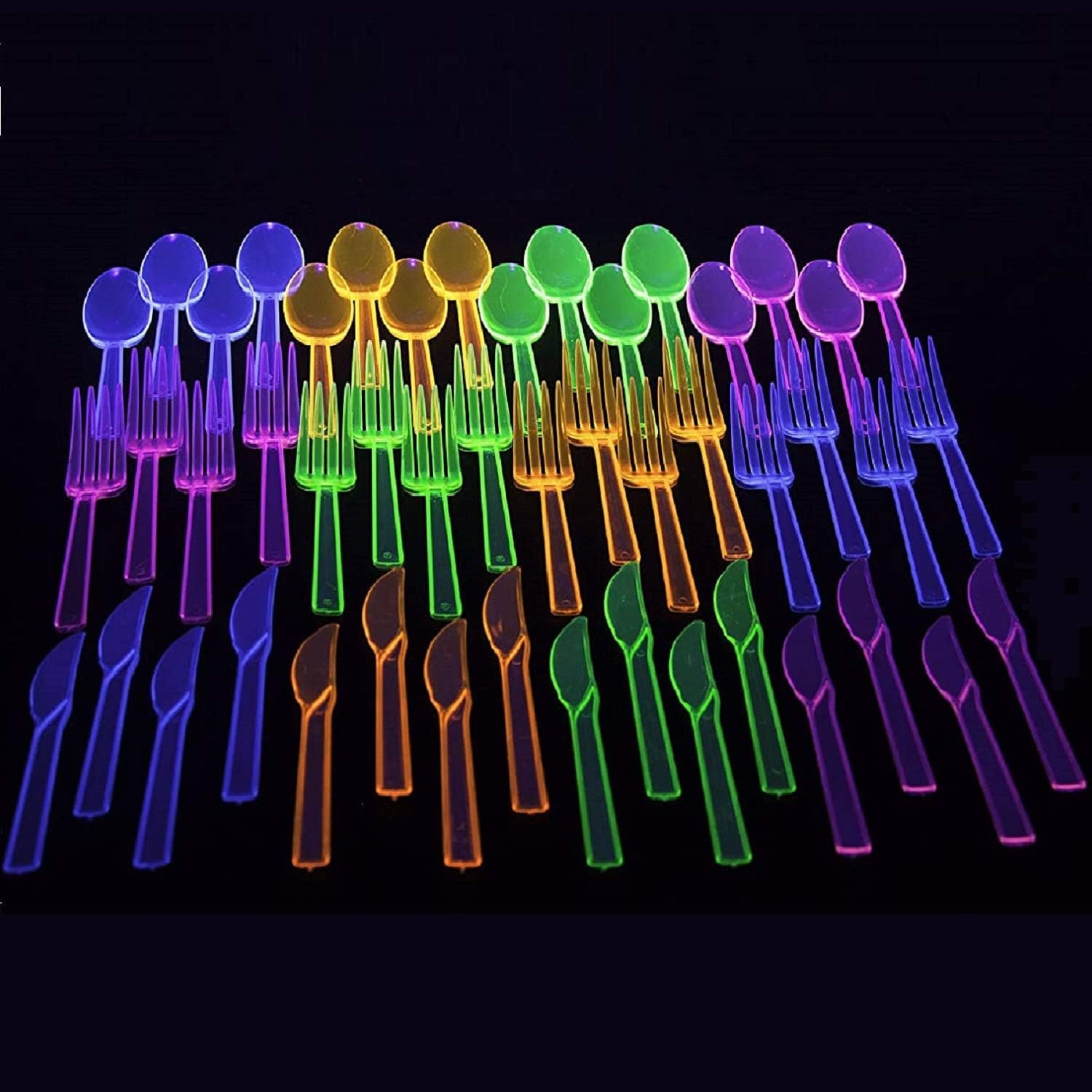 Party Essentials Hard Plastic Cutlery Combo Pack 64 Place Settings