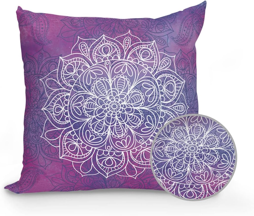 Chees D Zone Waterproof Throw Pillow Pack of 1 with Mandala Design