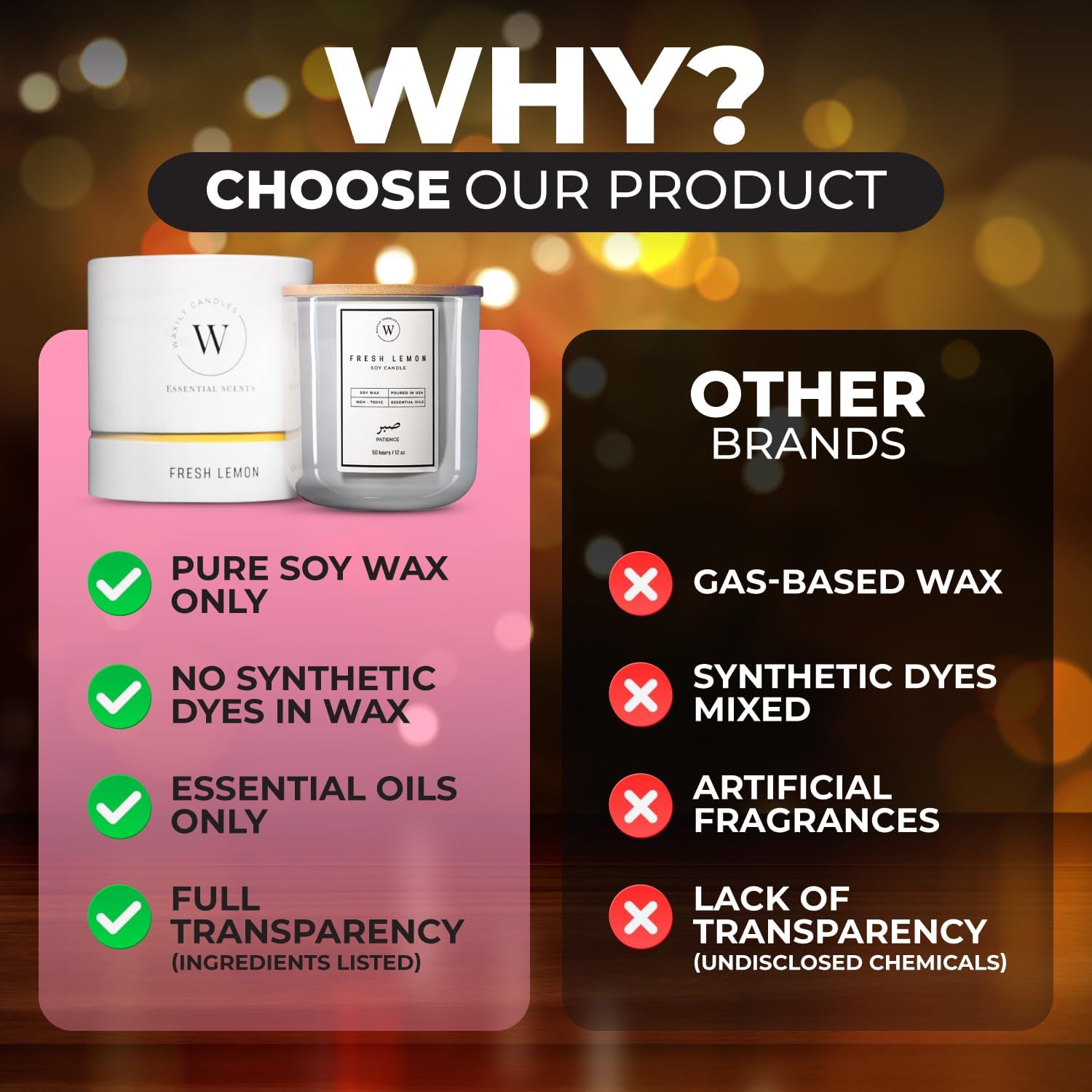 Waxily Lavender Soy Candle - 12oz Clean Burn