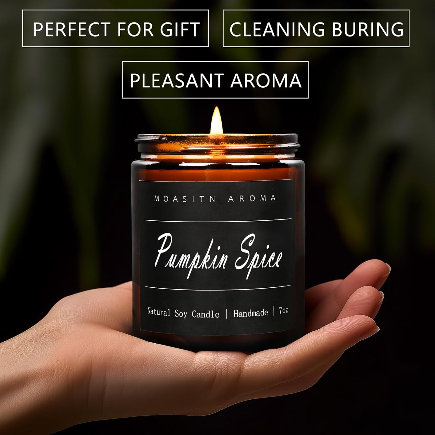 MOASITN Pumpkin Spice Aromatherapy Candles for Home