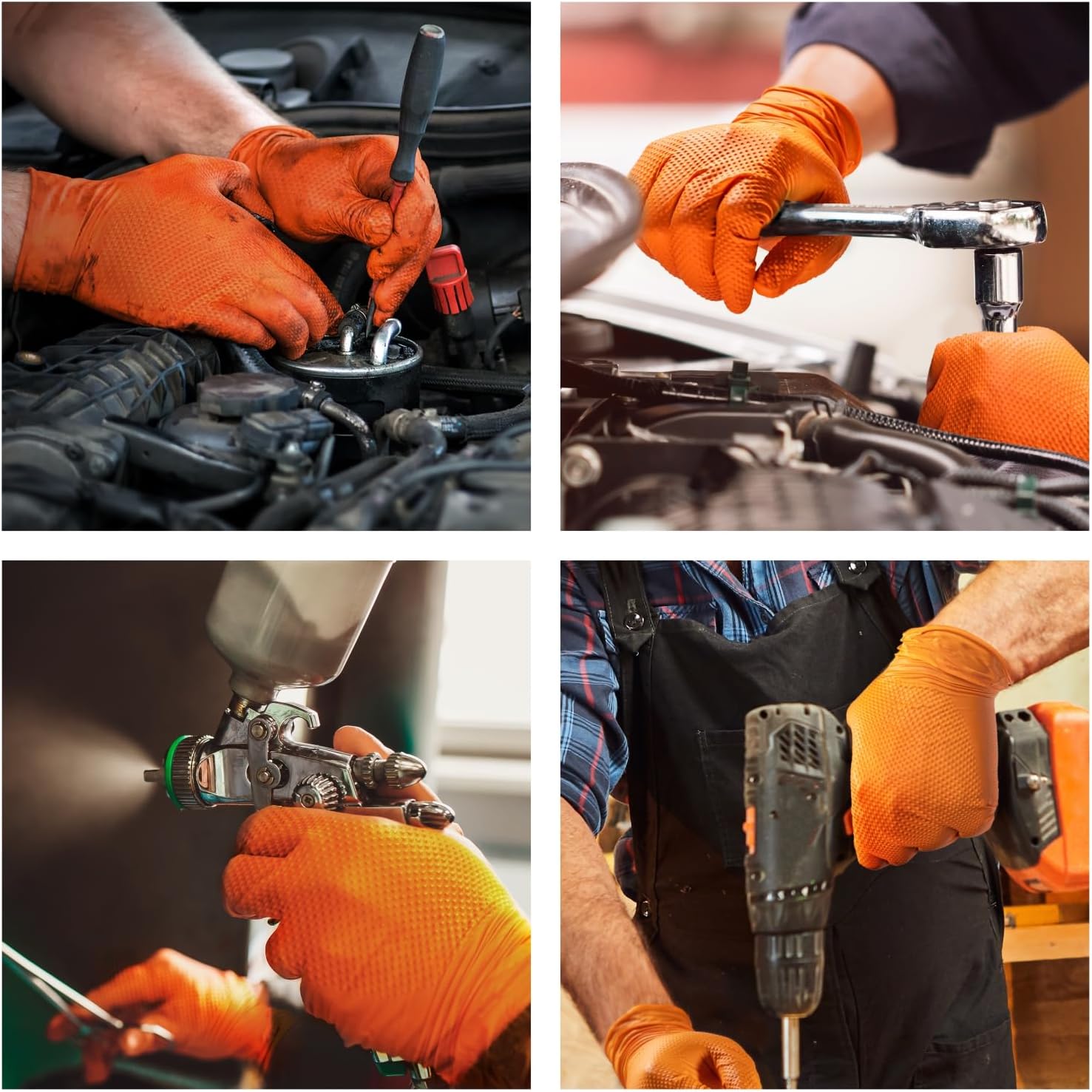 ANBOSON 10 Mil Nitrile Safety Gloves Latex Free