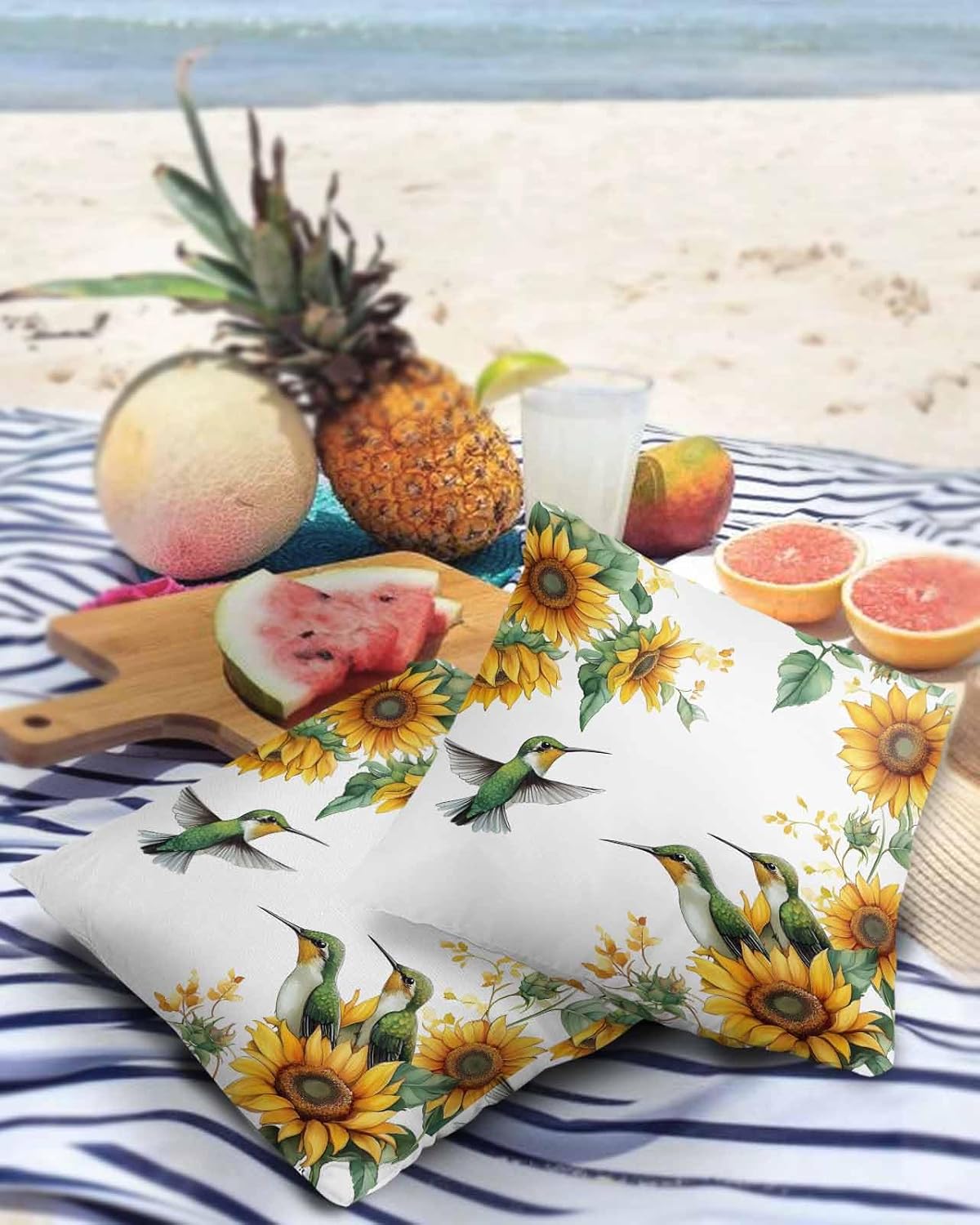 Yukro Waterproof Pillow Covers Pack of 2 18x18 Inch