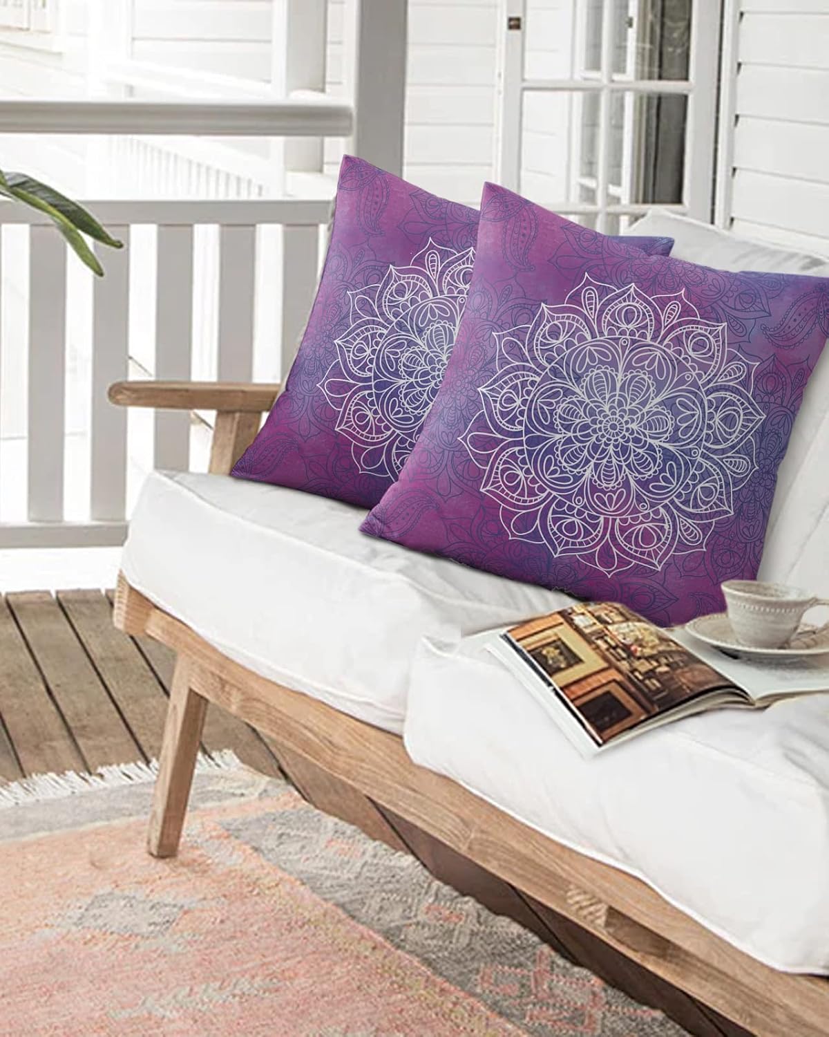 Chees D Zone Waterproof Throw Pillow Pack of 1 with Mandala Design