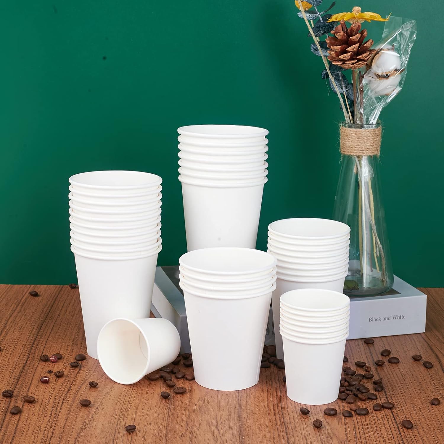 LITOPAK 210 Pack 16 oz Disposable Coffee Cups