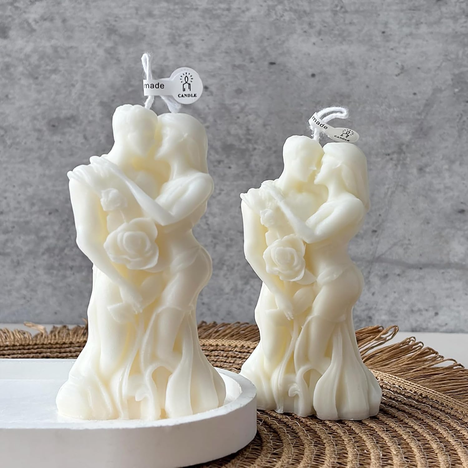 Romantic Rose Couple Scented Candle Vanilla