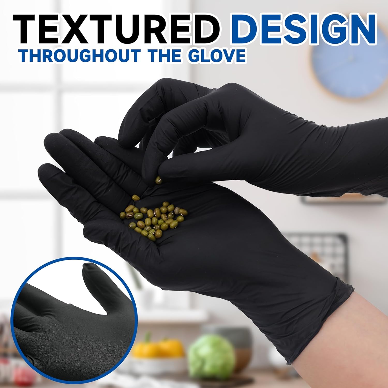 Black Nitrile Disposable Gloves 5 Mil 1000 Count