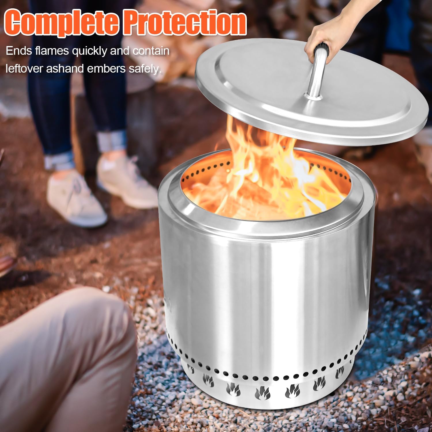 Fire Pit Lid and Stand for Solo Stove Bonfire 20