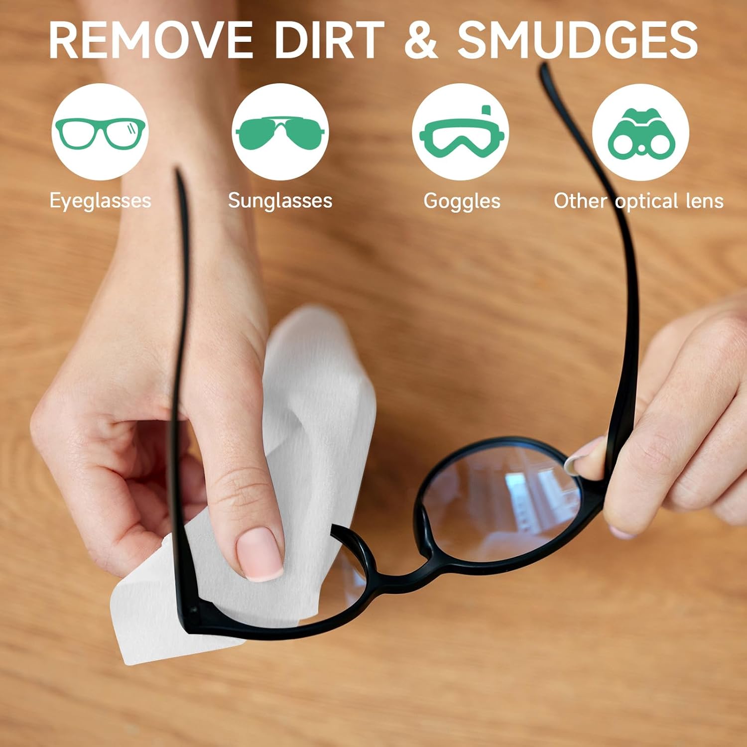 Lensmate 120 Count Pre-Moistened Eyeglass Wipes