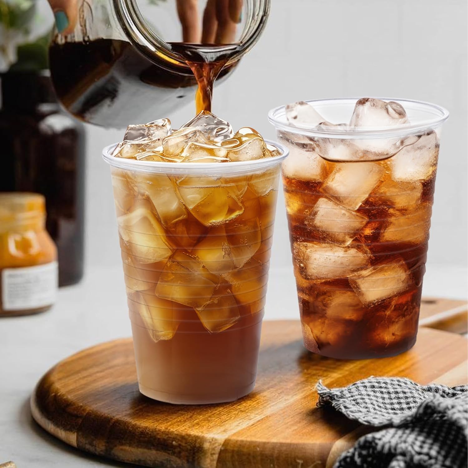 200 Pack 9 oz Clear Plastic Cups for Party Events