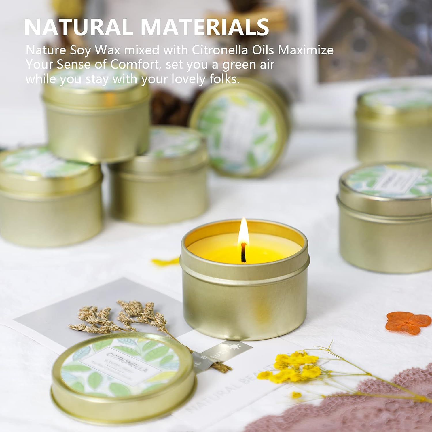 STRN Citronella Scented Candles Outdoor 12 Pack