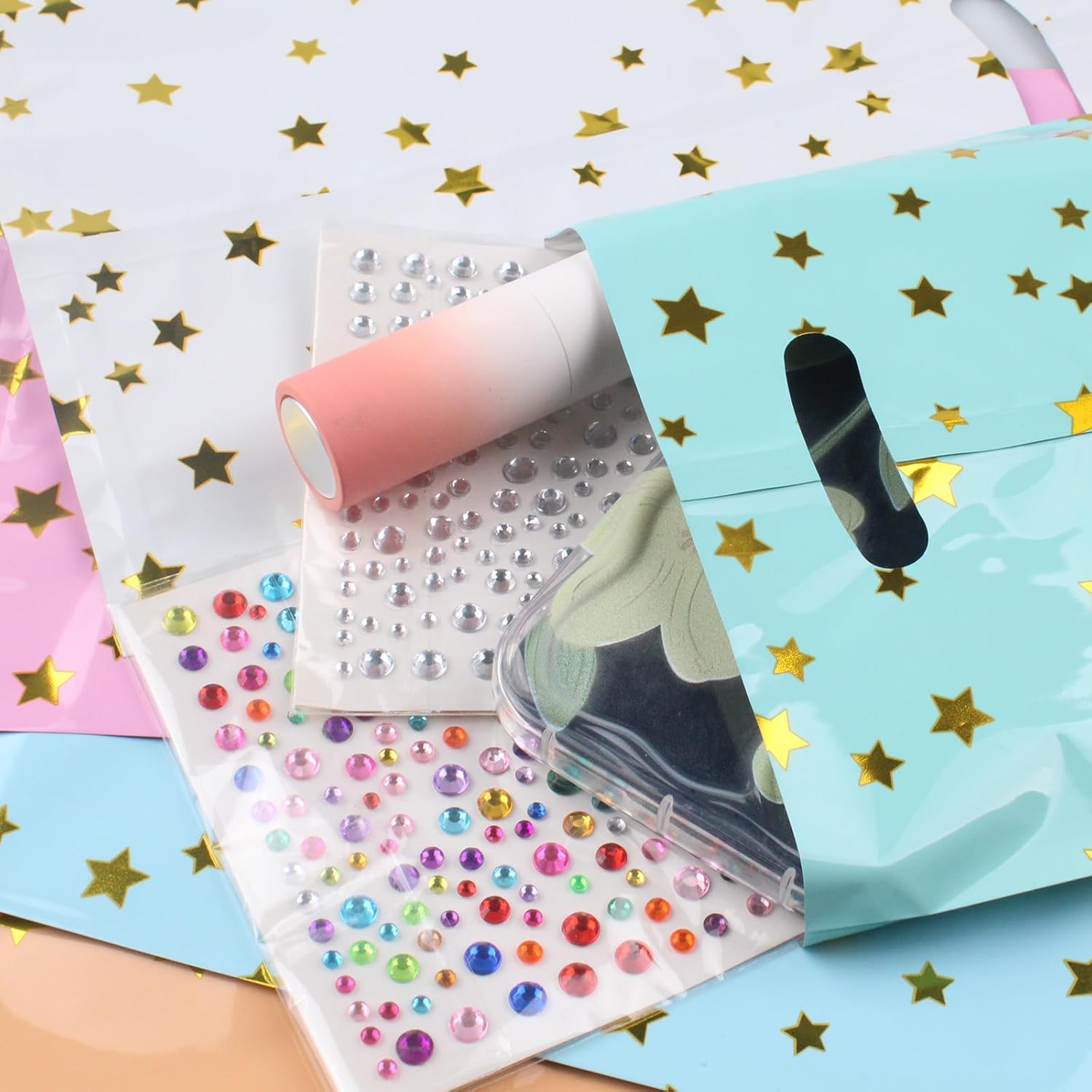 25pcs Star Pattern Gift Bags for Kids Birthday Party