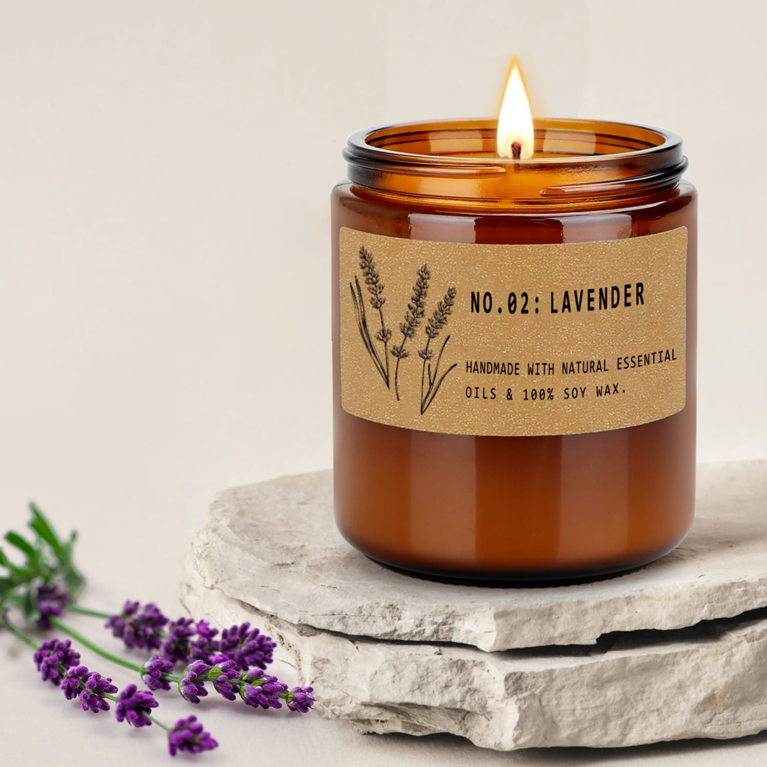 FKJOL 4 Pack Soy Wax Candles Set for Home