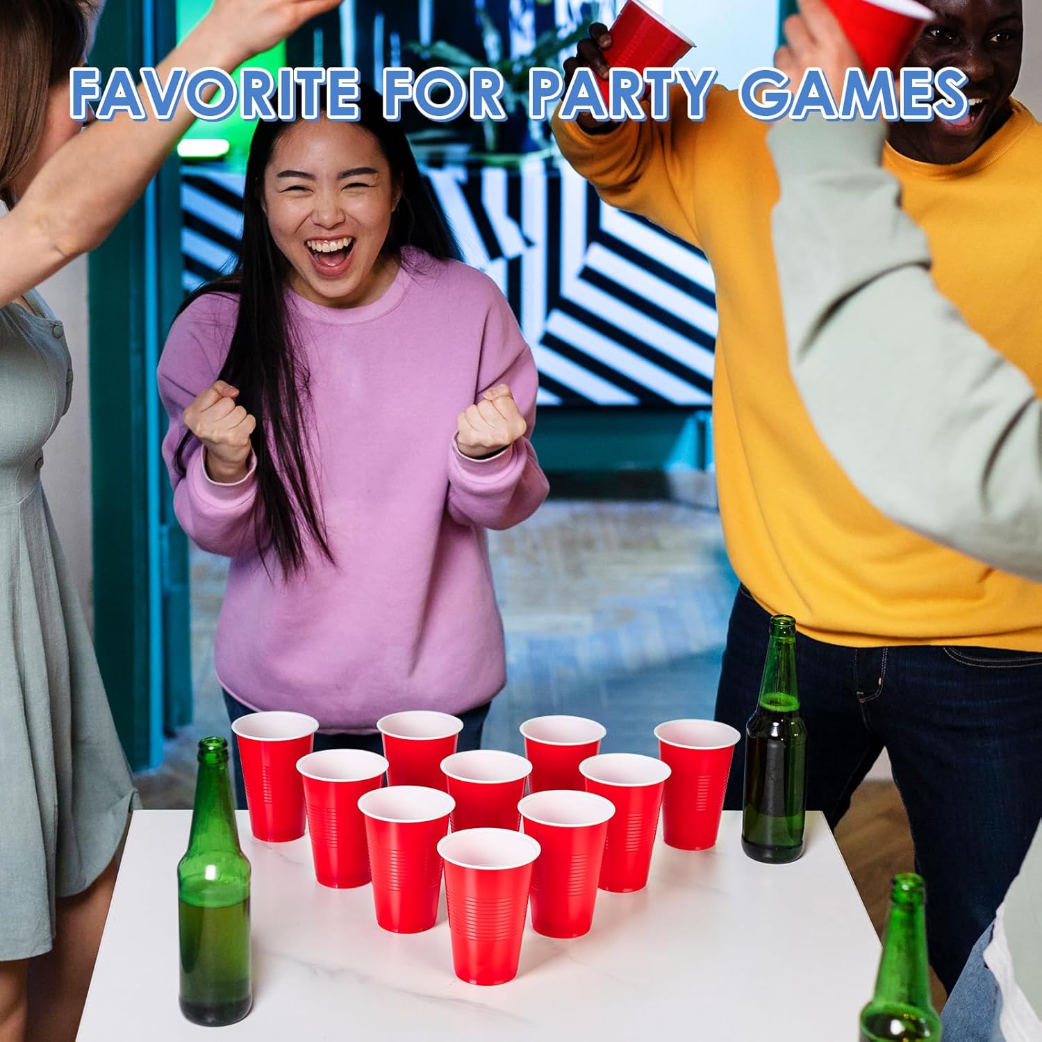Lilymicky 240 Pack 12 oz Red Party Cups