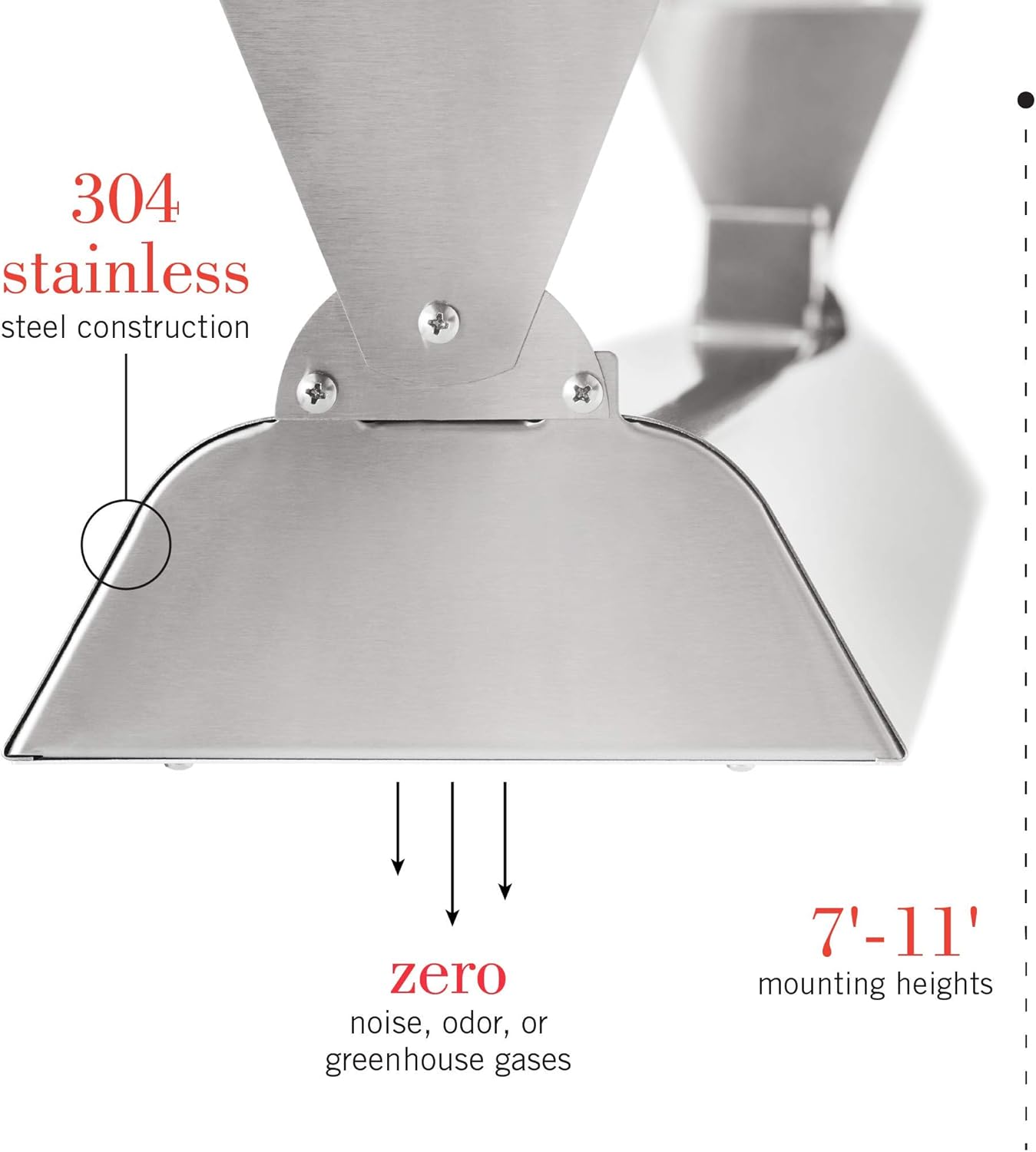 Infratech W-2024 Stainless Steel 39 Inch Single Element Heater