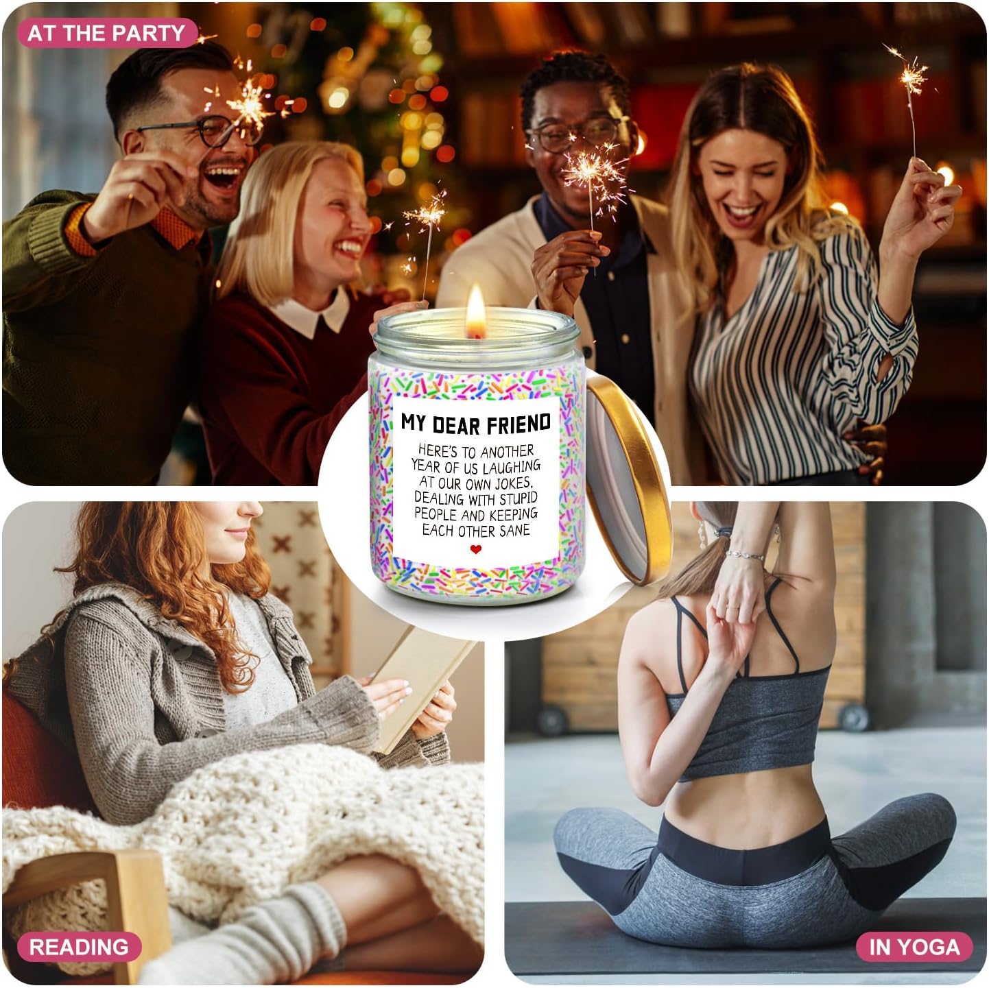 Birthday Candles for Women with Sprinkles