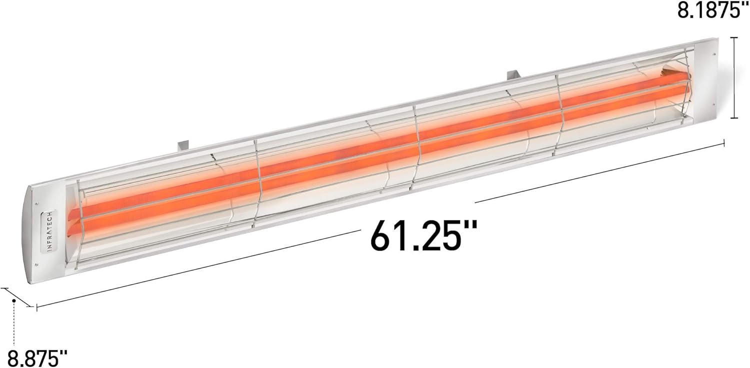 Infratech CD-6024 BR 6125 Inch Dual Element Heater