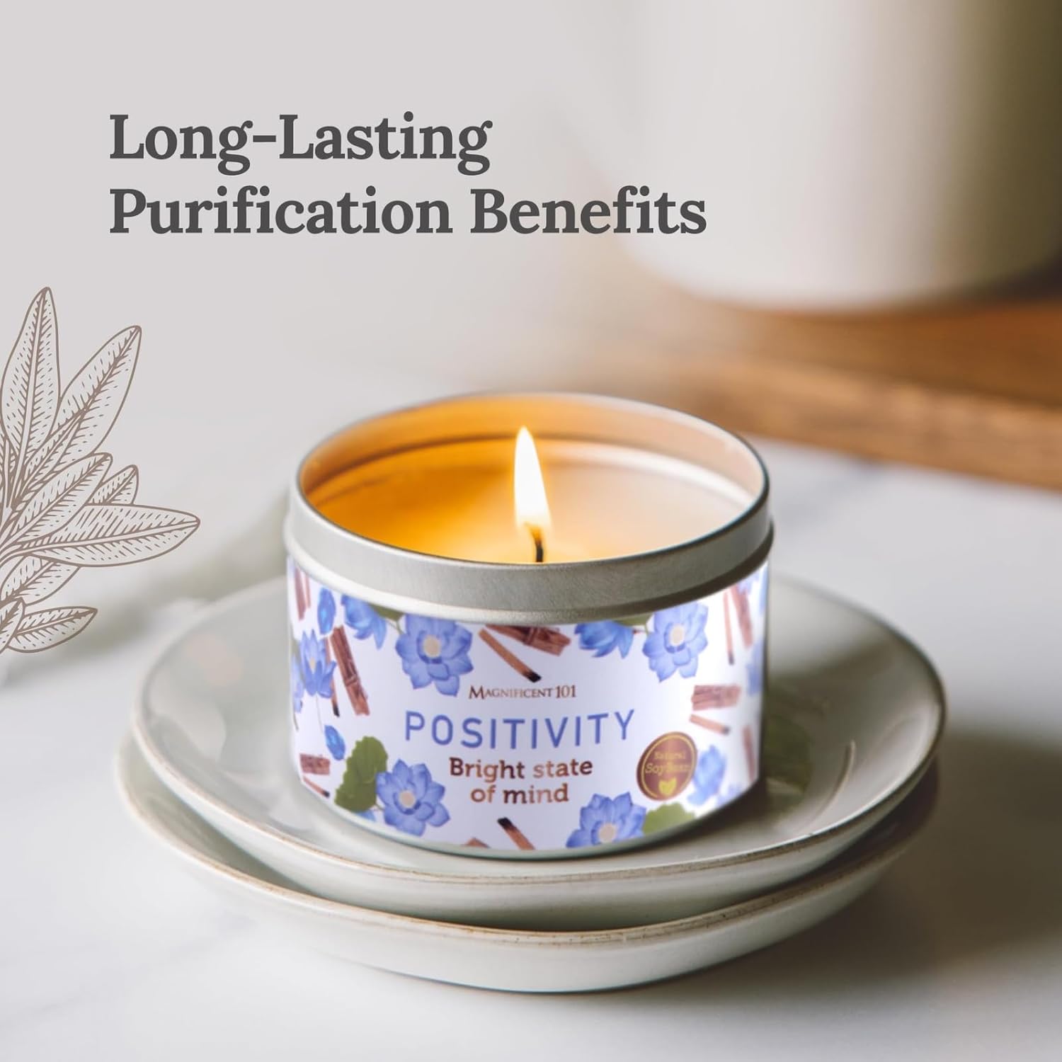 Magnificent 101 Positivity Aromatherapy Candle in 6-Oz Tin Holder