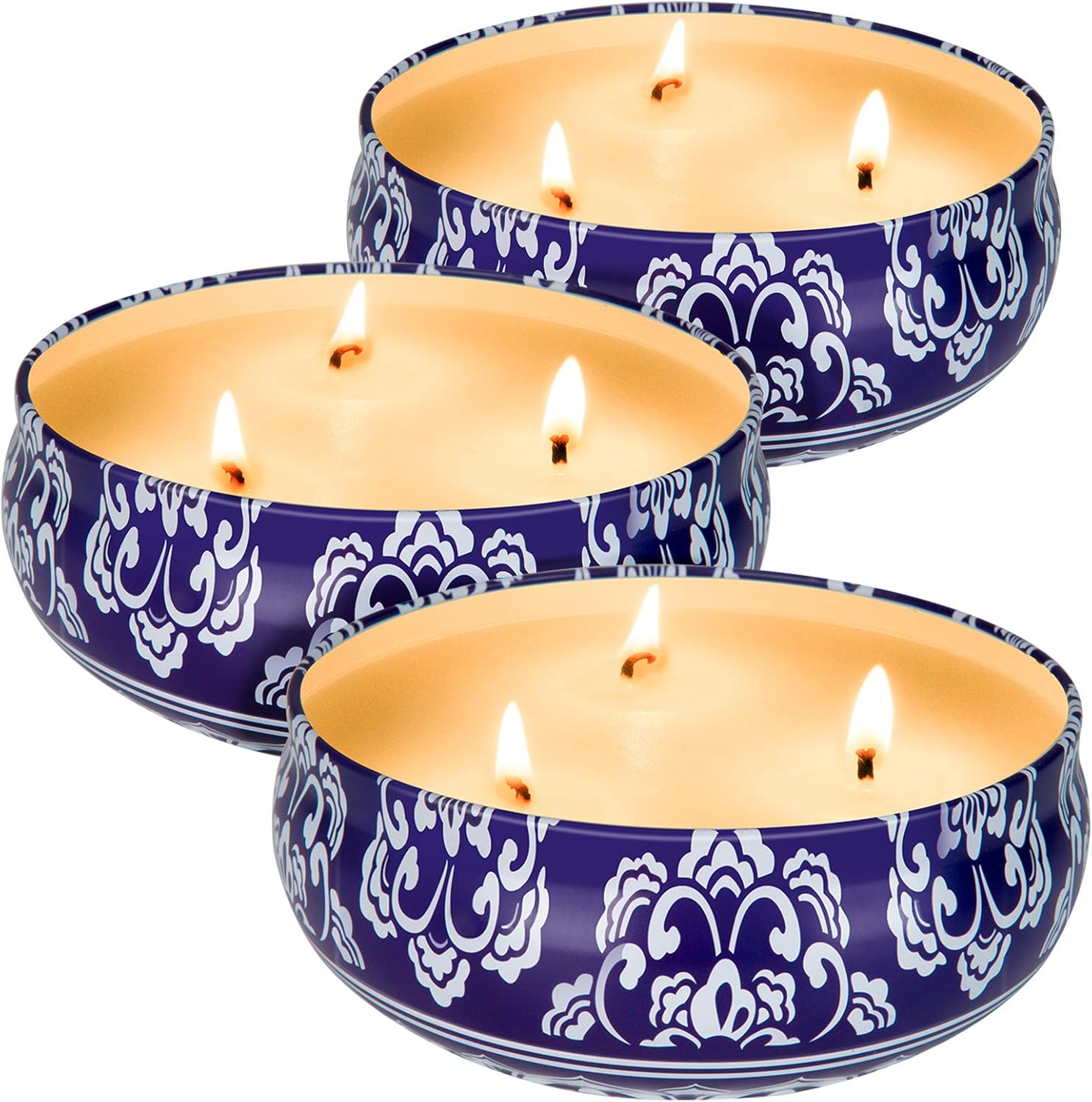 Hausware Citronella Candles 3 Pack Soy Wax Outdoor Indoor