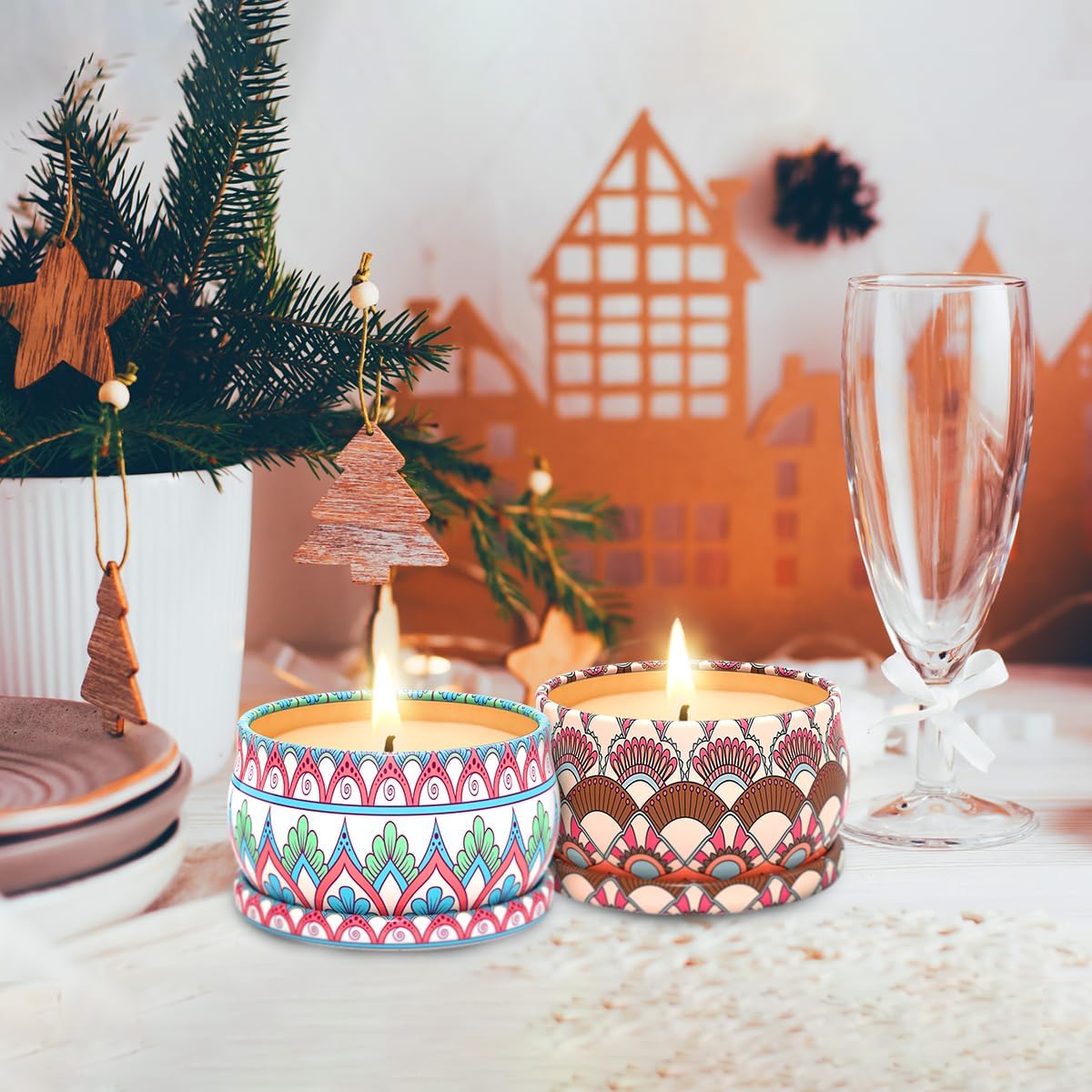 Haoson Set of 3 Scented Candles Gift Set