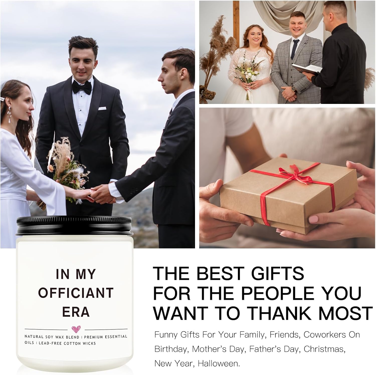 Wedding Officiant Gift 7 Oz Lavender Candle