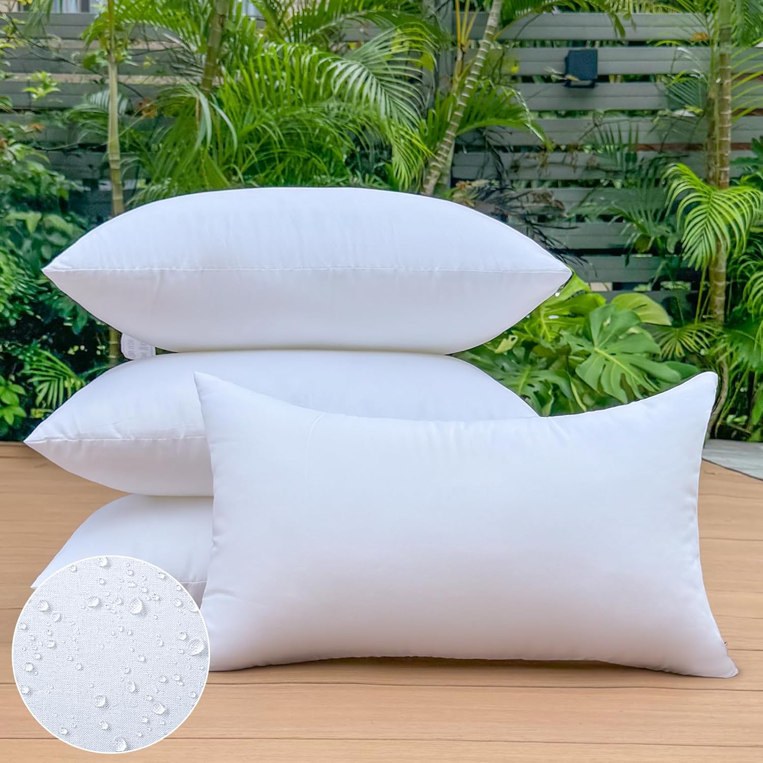 12 x 20 Outdoor Pillow Inserts Set of 4