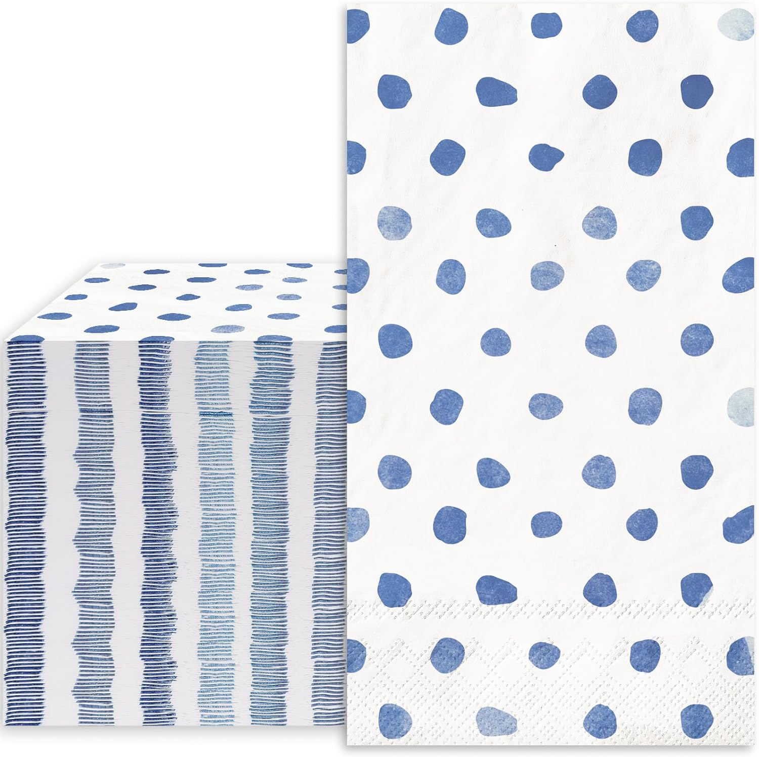 Whaline Polka Dots Paper Napkins 80Pcs Wedding Party Supplies