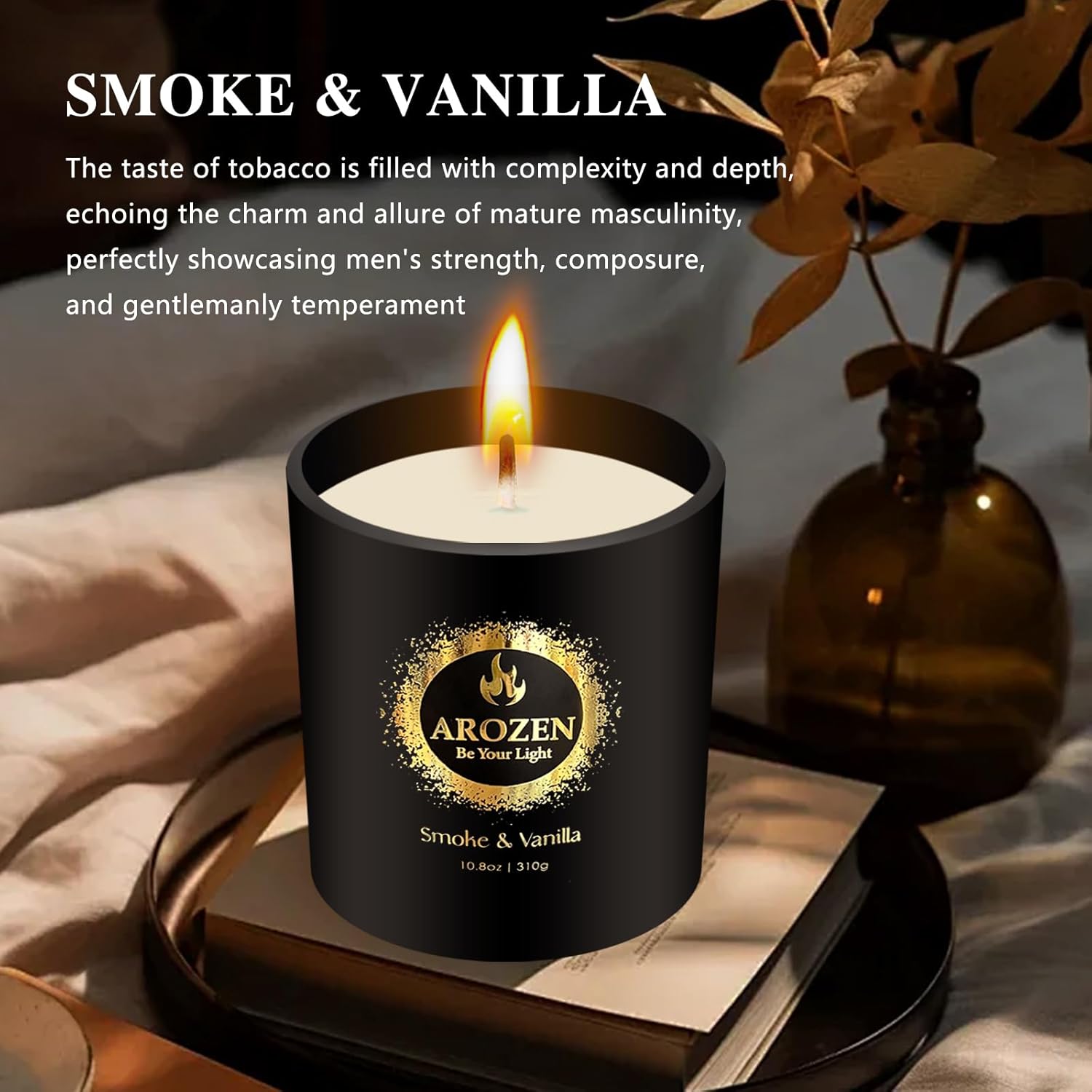 Premium Smoke Vanilla Candle for Men